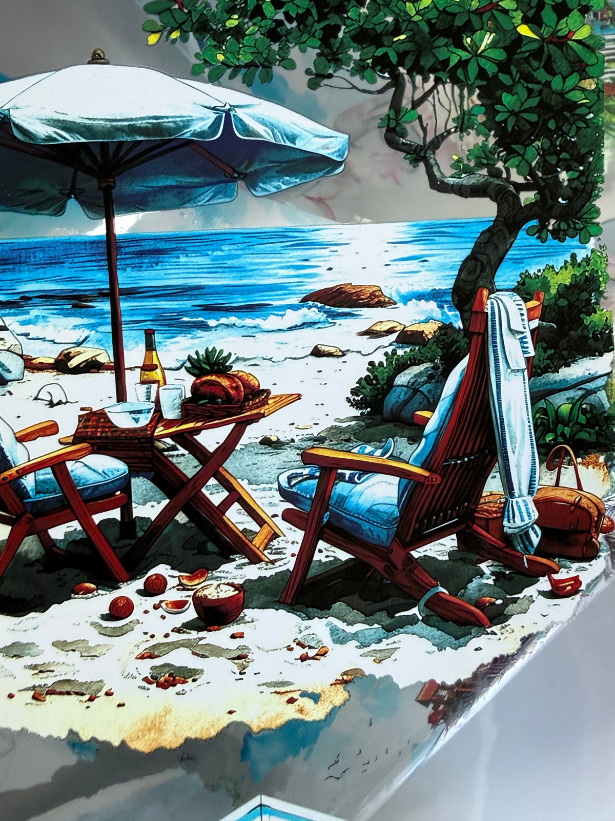 PET 3D raised Beach Bound Landscape tape