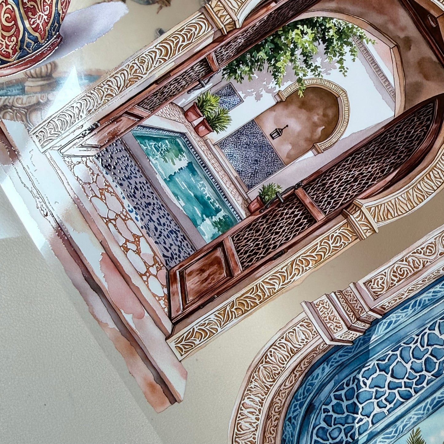 PET 3D raised Landscape East addiction tape,one roll fashion, junk journal, scrapbooking,bullet journal, card making.