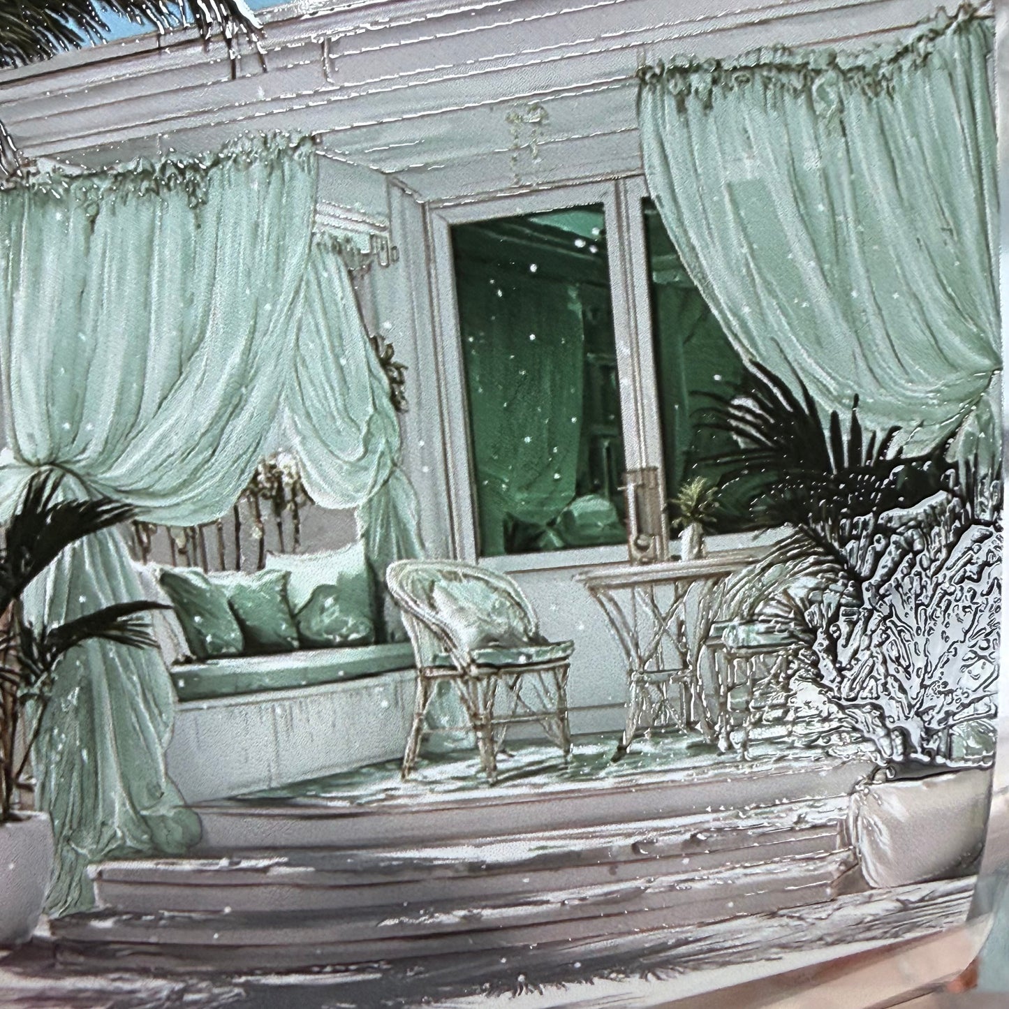 Peachy spring and Mint sorbet social club PET 3D raised tape,one roll fashion, junk journal, scrapbooking,bullet journal, card making.