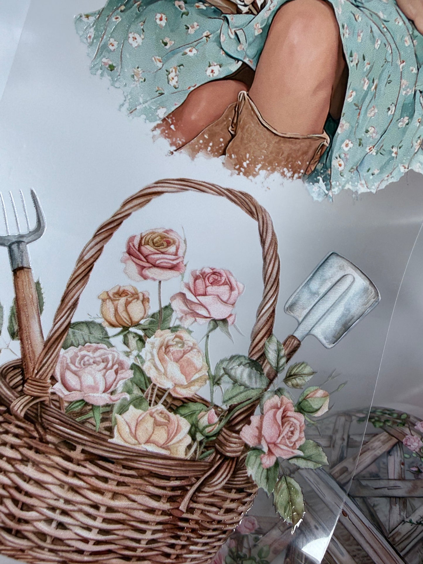 Rose garden and Summer blossoms PET 3D raised tape