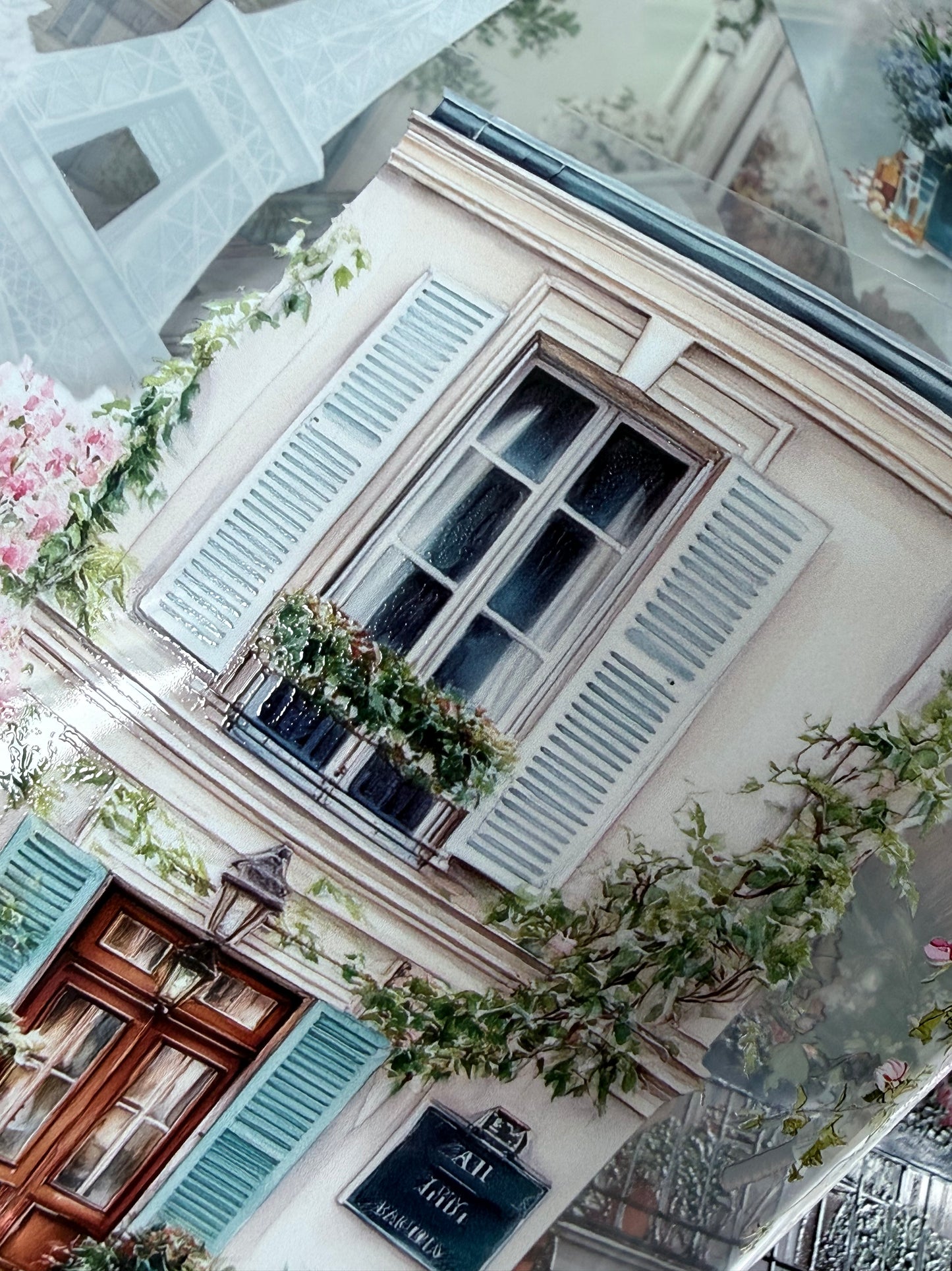 PET 3D raised Romantic Landscape tape