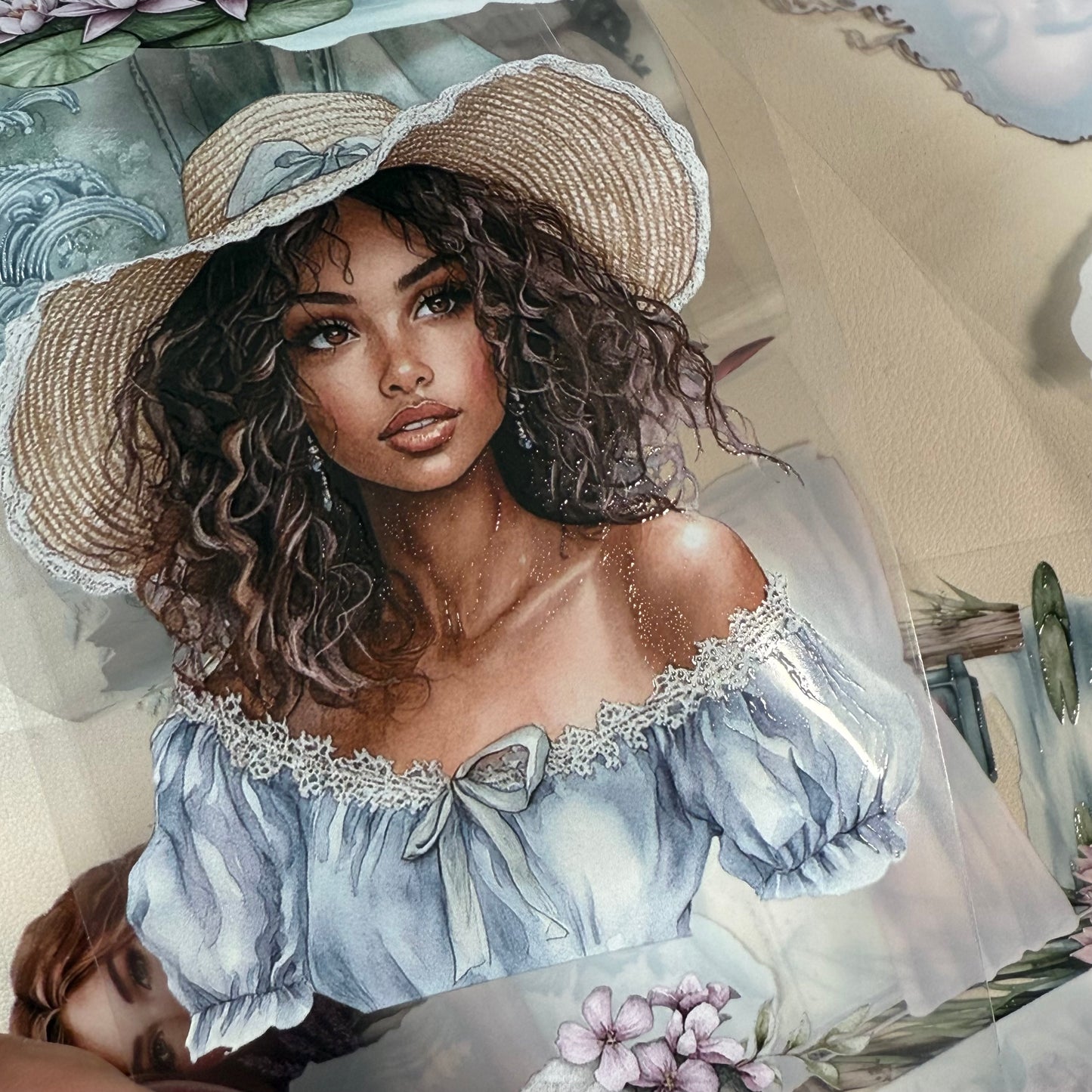 PET 3D raised Floral Drift and Deep Romance tape,one roll fashion, junk journal, scrapbooking,bullet journal, card making.