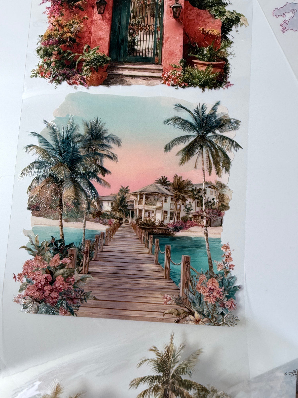 BUNDLE Sunset Beach Club PET 3D raised tape