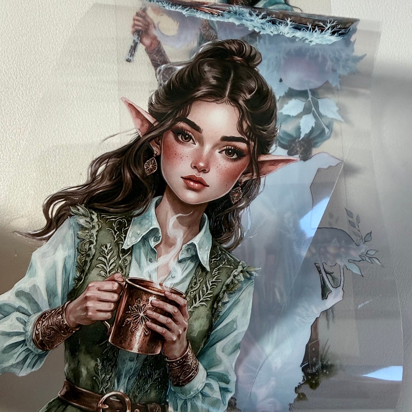 Elves of the Silent Orchard and  Dark Academia Valentine PET 3D raised tape,one roll fashion, junk journal, scrapbooking,bullet journal, card making.