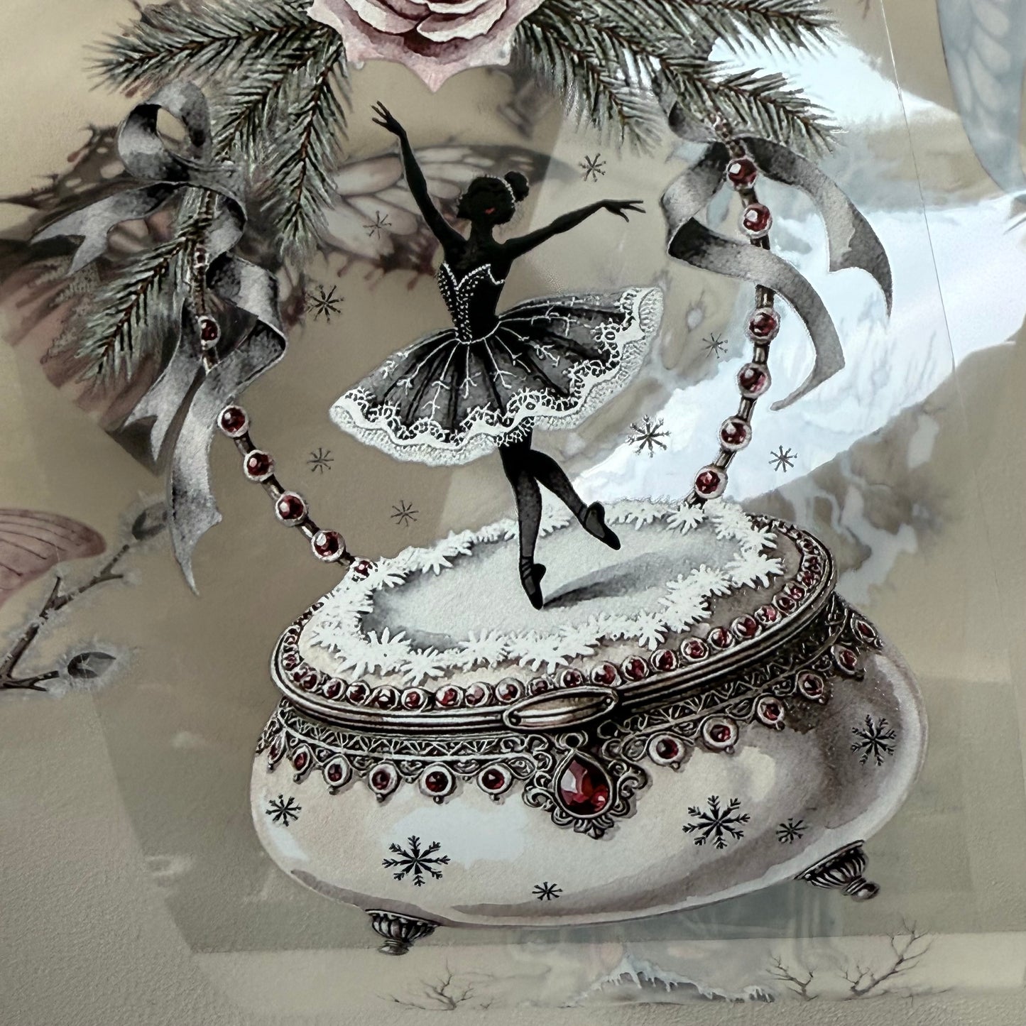 PET Cafe Terrace Dreams and Frostthorn Gothic Fairies 3D raised tape,one roll fashion, junk journal, scrapbooking,bullet journal, card making.