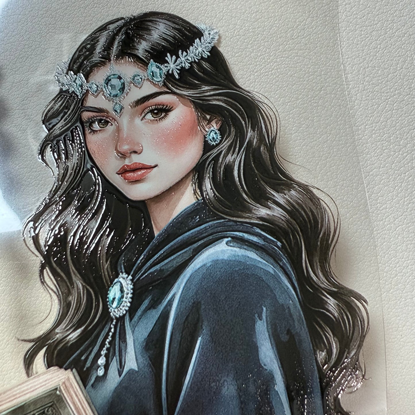 PET 3D raised Winter Oracle and Pastel Christmas tape,one roll fashion, junk journal, scrapbooking,bullet journal, card making.