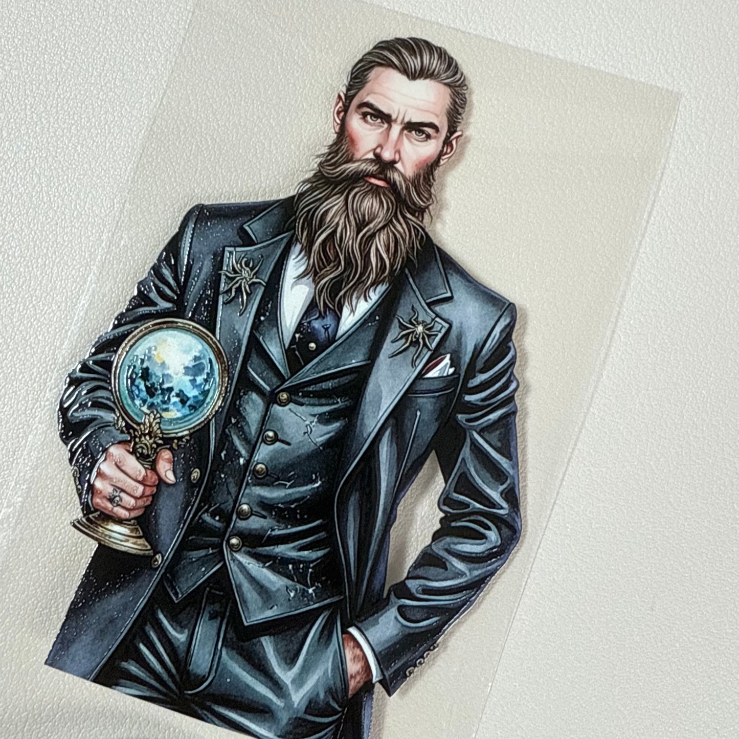 PET 3D raised Spider Queen and Dark Whispers tape,one roll fashion, junk journal, scrapbooking,bullet journal, card making.