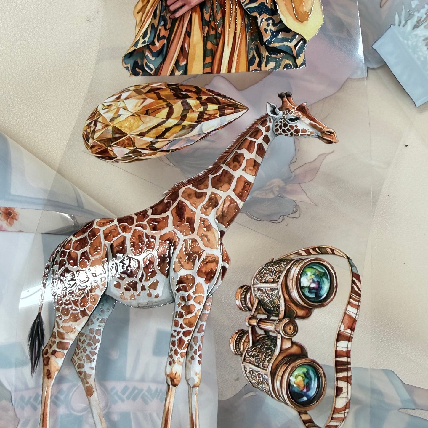 Zebra Amber Dusk and City Bloom Weekend PET 3D raised tape