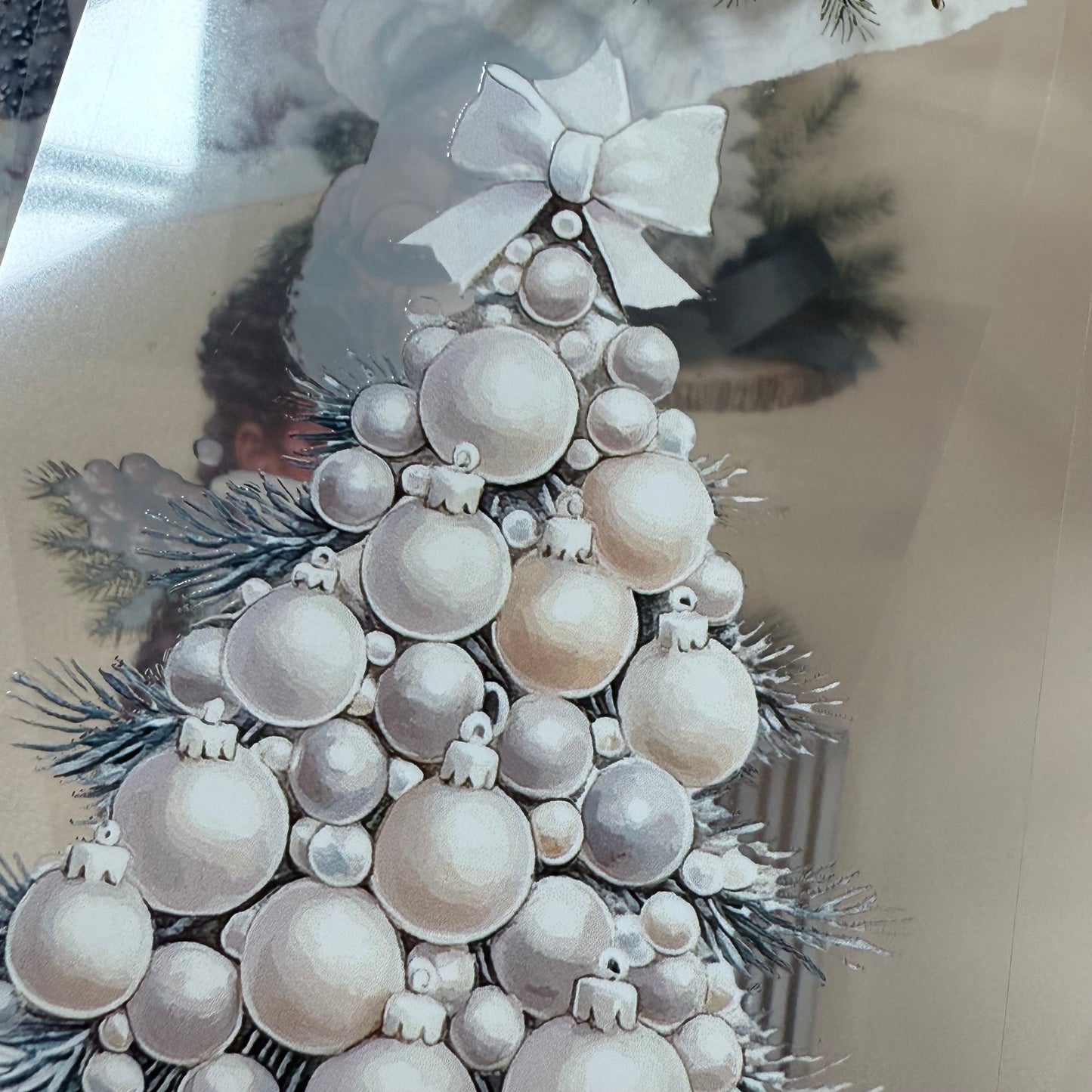 PET 3D raised Classy Old Money and White Luxe Crhistmas tape,one roll fashion, junk journal, scrapbooking,bullet journal, card making.