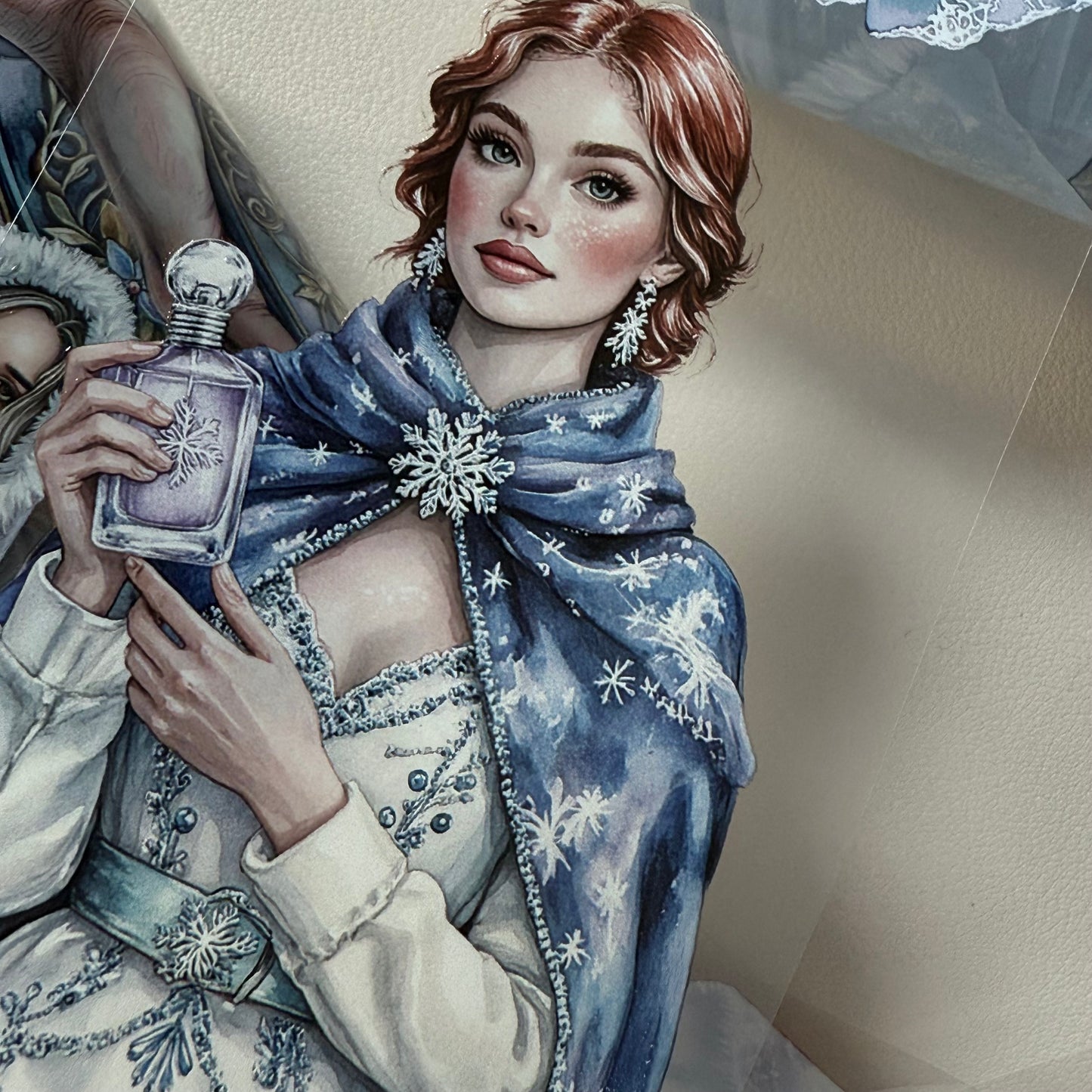 PET 3D raised Magical Apothecary in Winter and Winter Fairytale tape,one roll fashion, junk journal, scrapbooking,bullet journal, card making.