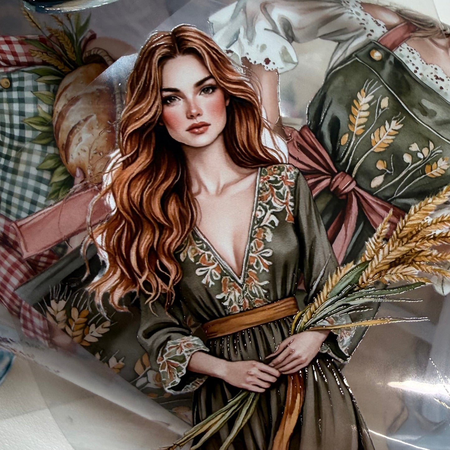 Golden Pastures and Florentine Flourish PET 3D raised tape,one roll fashion, junk journal, scrapbooking,bullet journal, card making.
