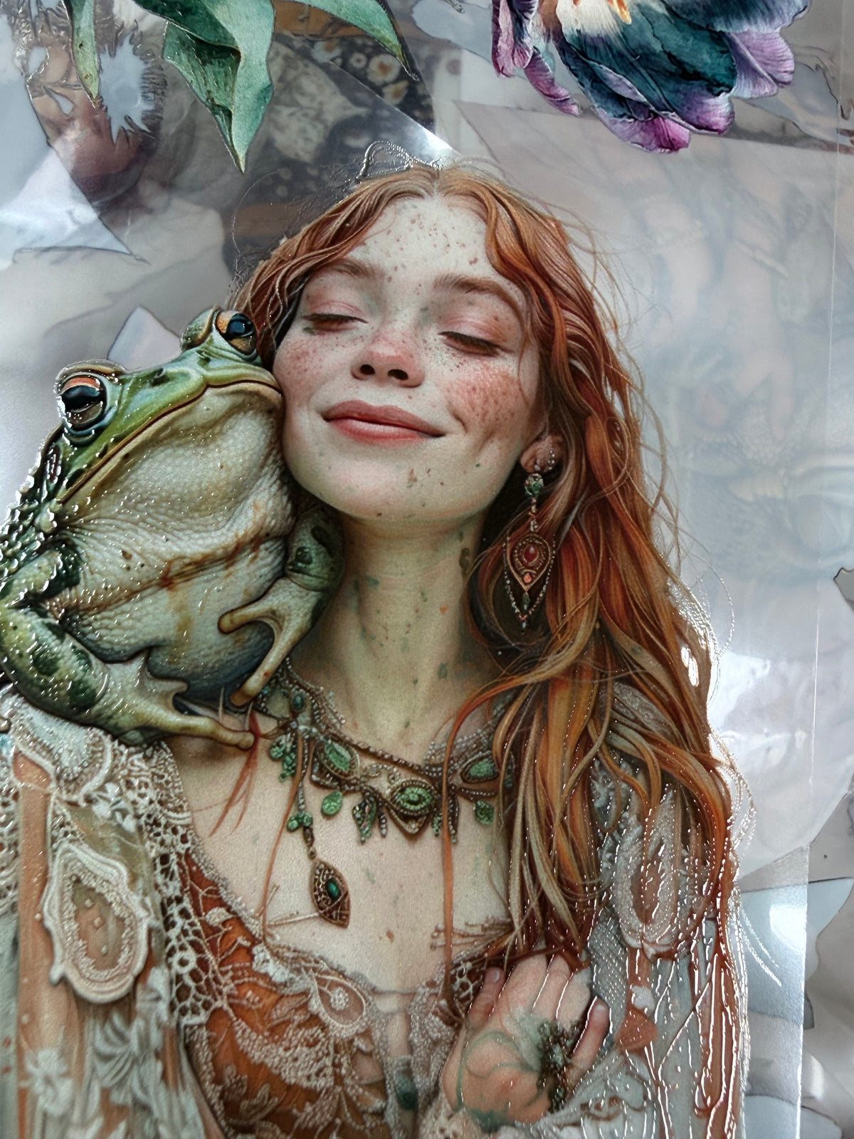 Bohemian Frog Princess and Travelers Journal PET 3D raised tape