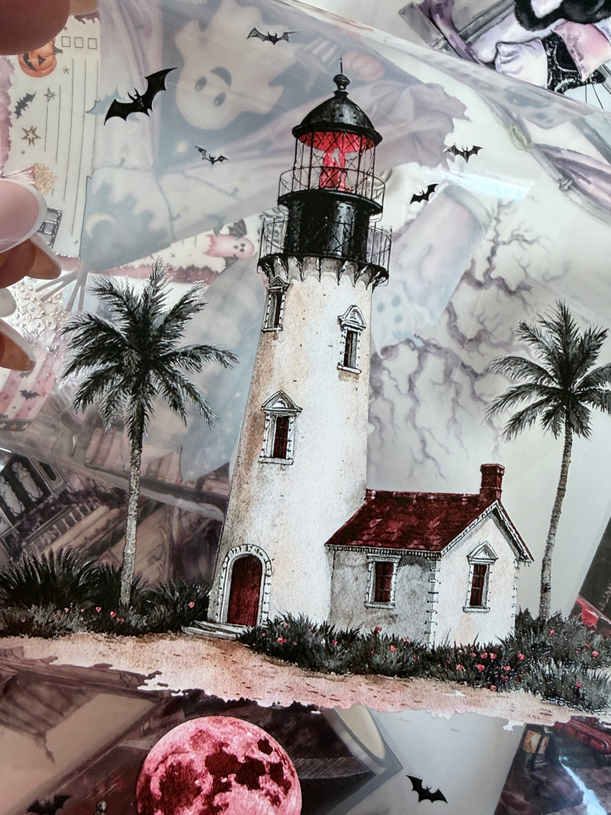 Halloween Landscape PET 3D raised tape.