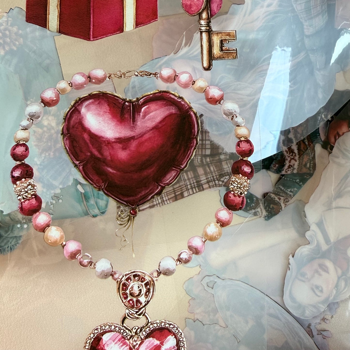 PET Classic romance valentine and Plaid winter 3D raised tape,one roll fashion, junk journal, scrapbooking,bullet journal, card making.