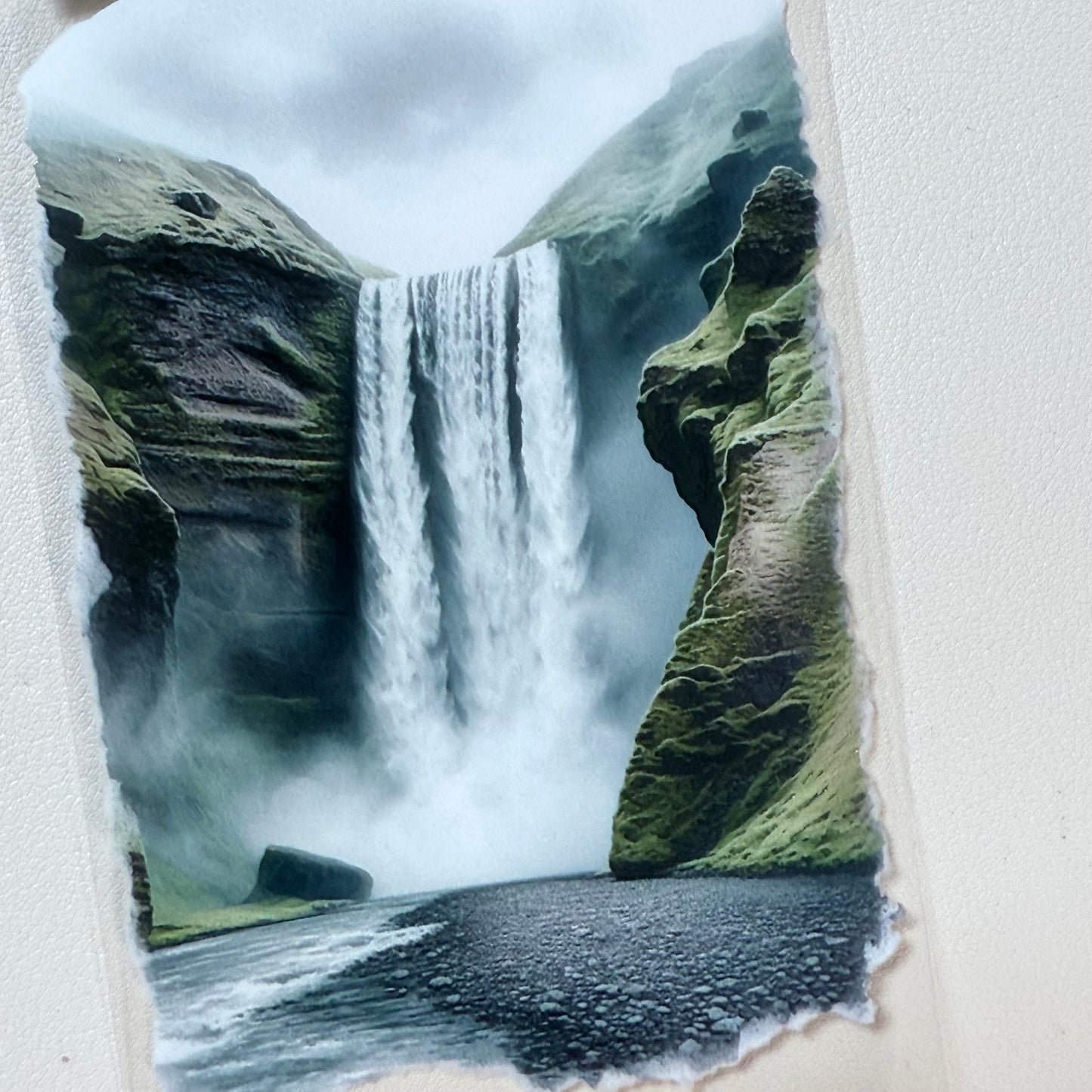 PET 3D raised Iceland  and Cocoa Days tape,one roll fashion, junk journal, scrapbooking,bullet journal, card making.