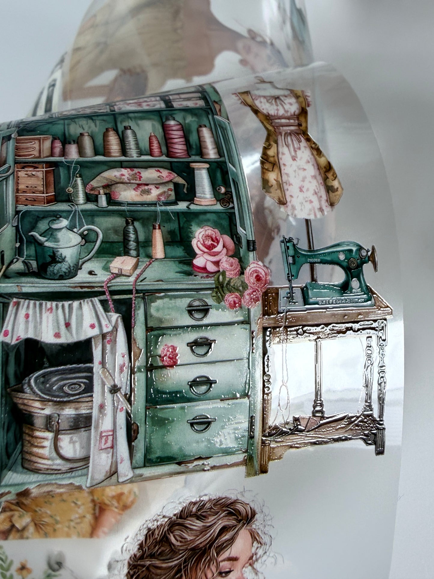 Summer city and Vintage sewing PET 3D raised tape