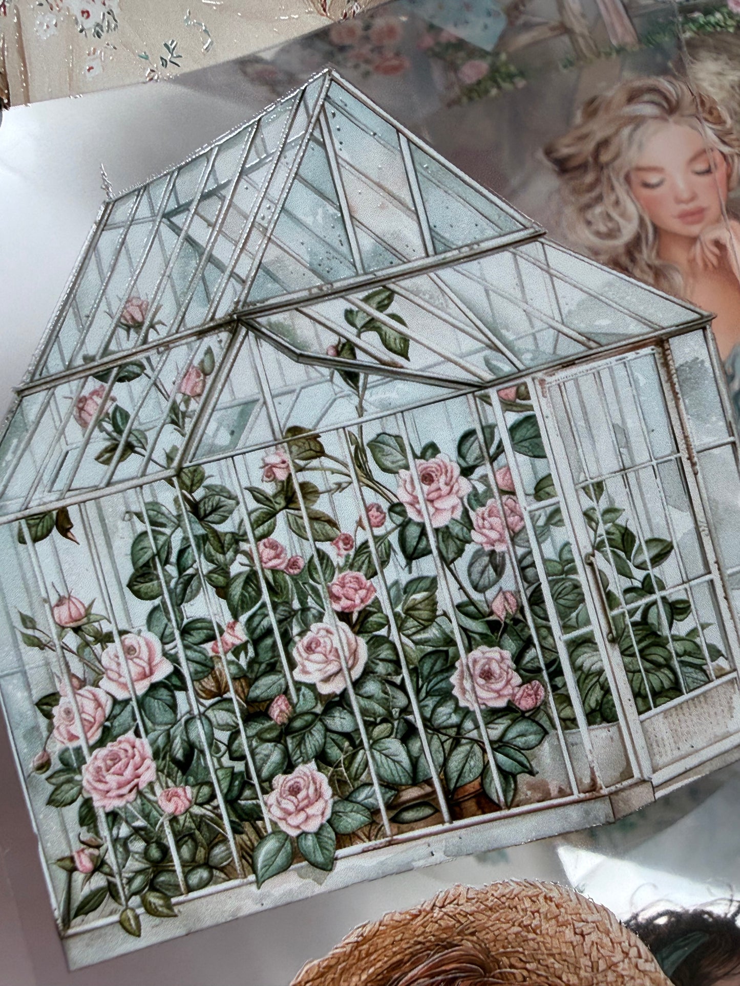 Rose garden and Summer blossoms PET 3D raised tape