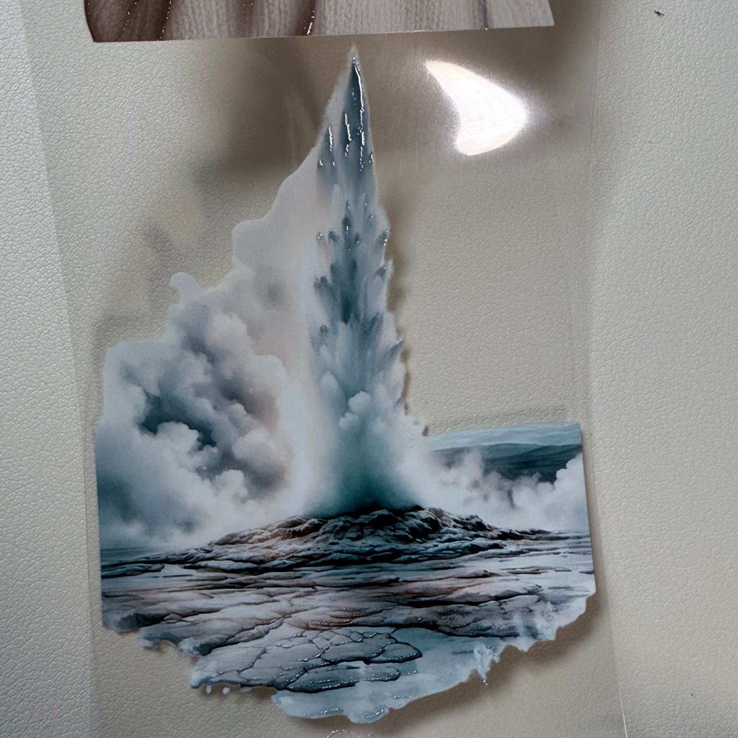 PET 3D raised Iceland  and Cocoa Days tape,one roll fashion, junk journal, scrapbooking,bullet journal, card making.