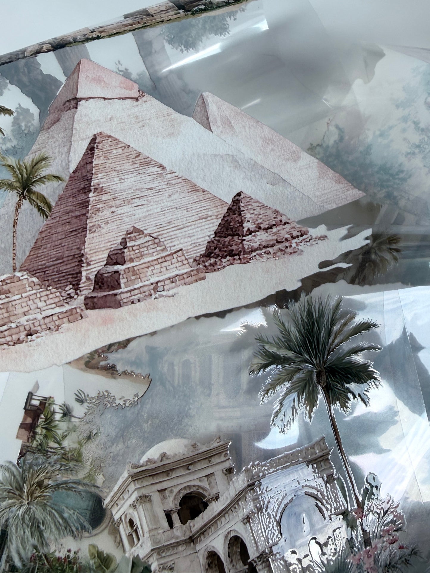 PET 3D raised Travelling Landscape tape