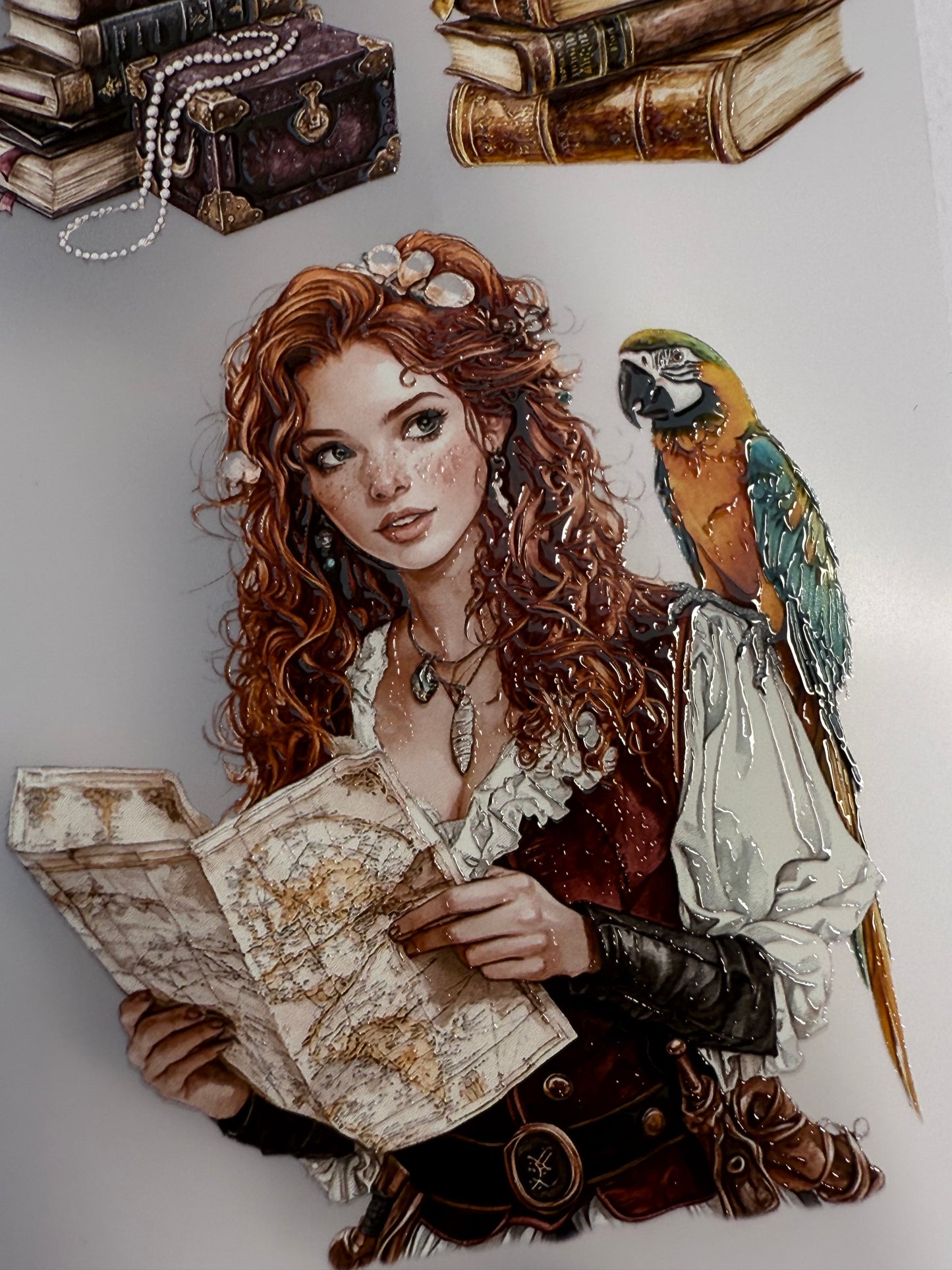 PET 3D raised tape piratecore and lighthouse keeper tape,one roll fashion, junk journal, scrapbooking,bullet journal, card making.
