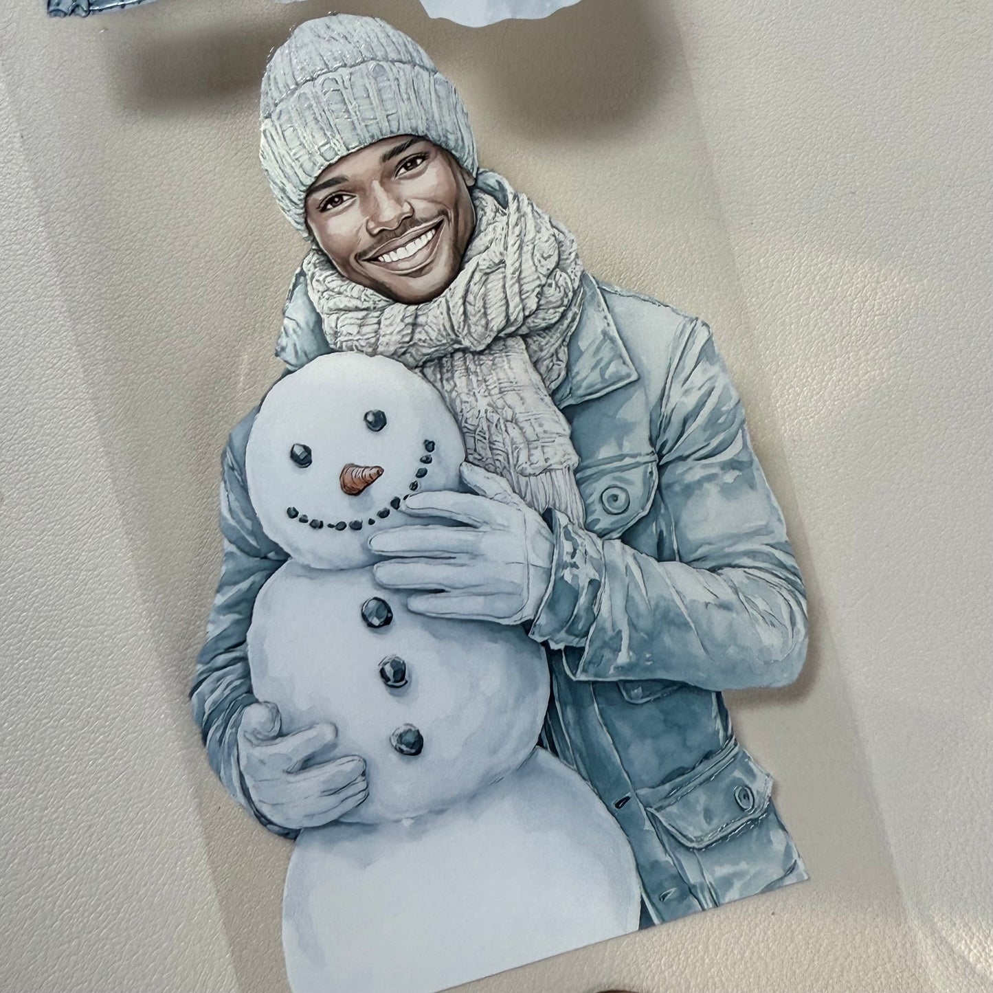 PET 3D raised Rustic Noel and Winter Wonderlandtape,one roll fashion, junk journal, scrapbooking,bullet journal, card making.