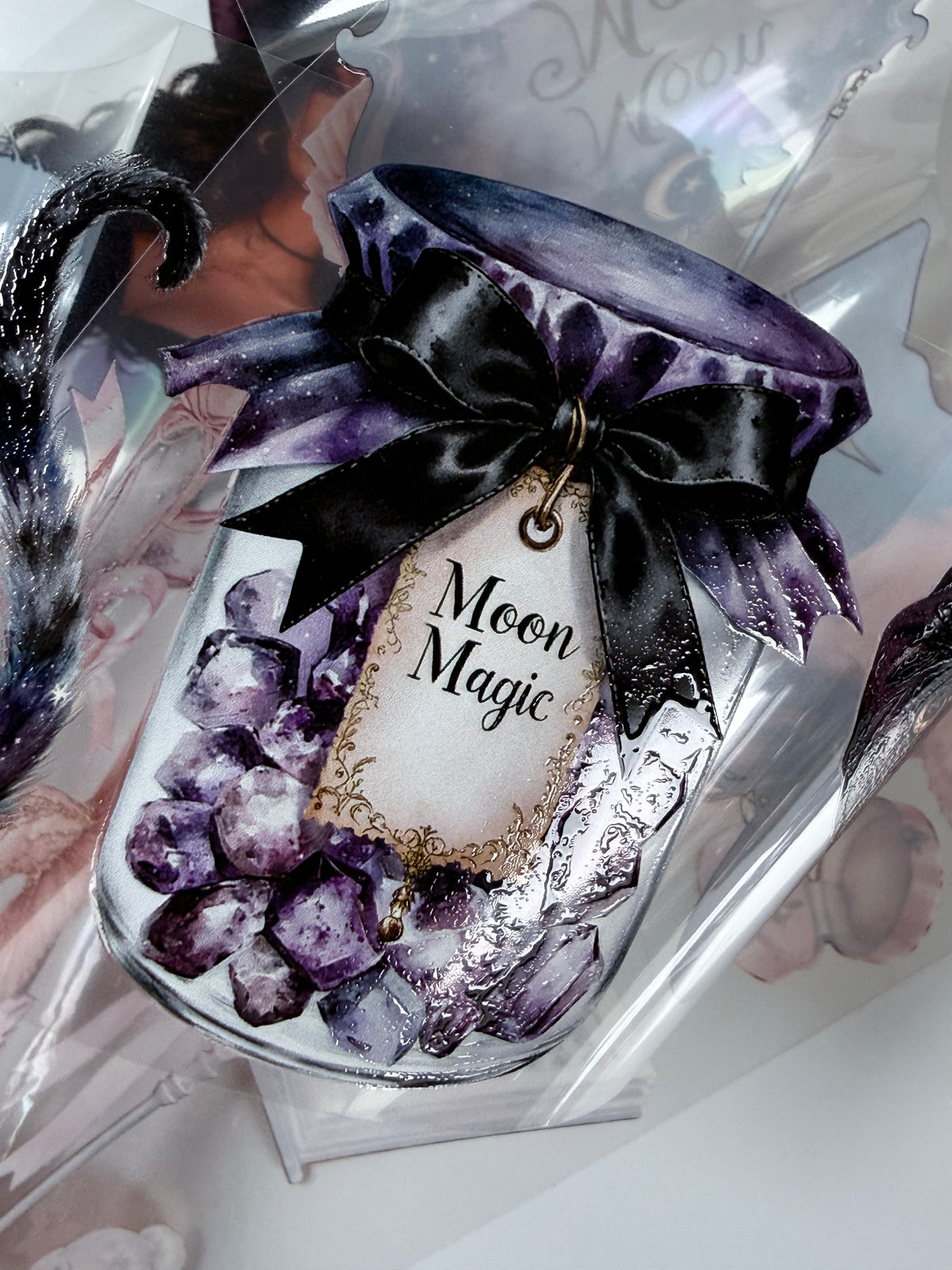 Amethyst Witch and Blush Ballerina PET 3D raised tape