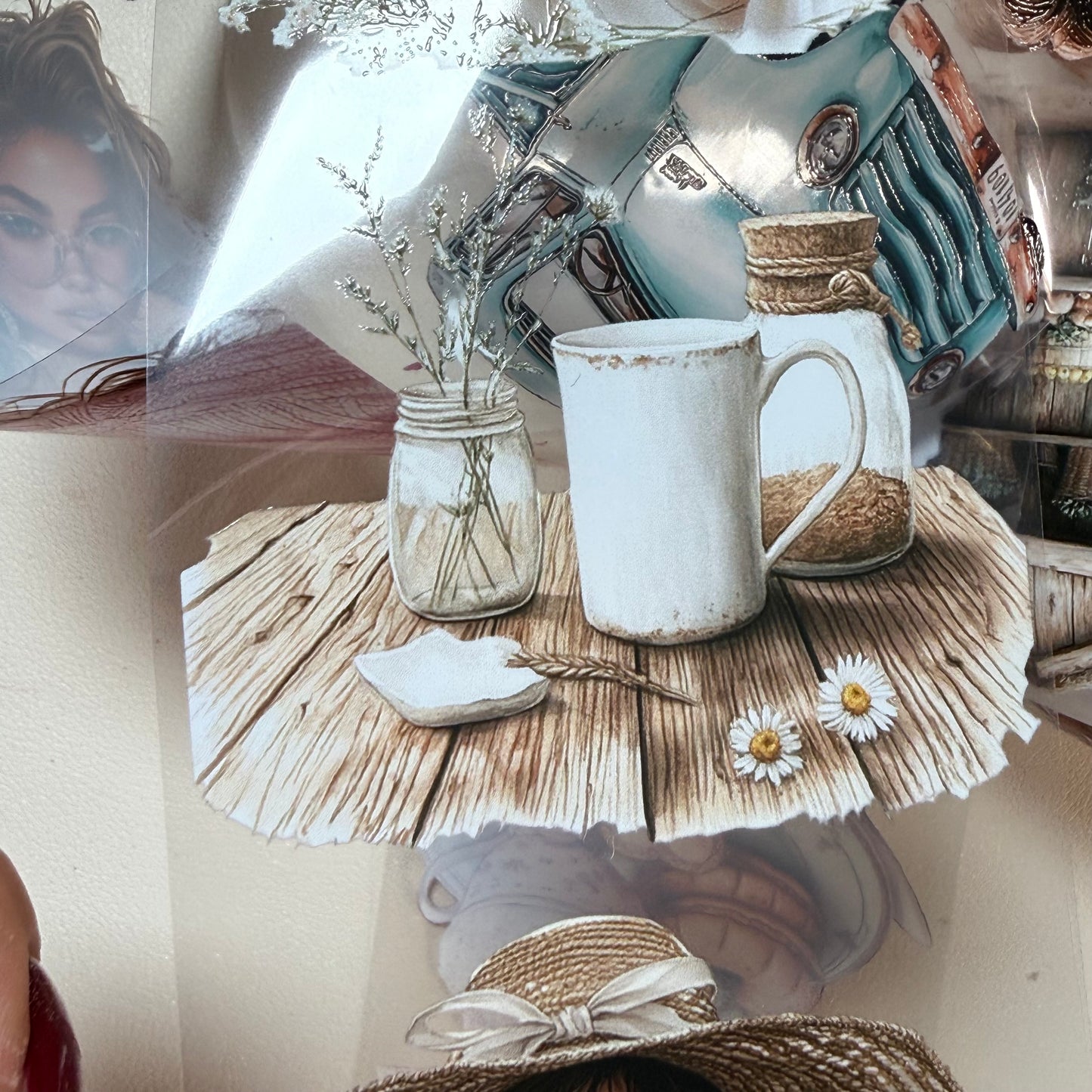 Rustic Meadow and Love you a Latte PET 3D raised tape