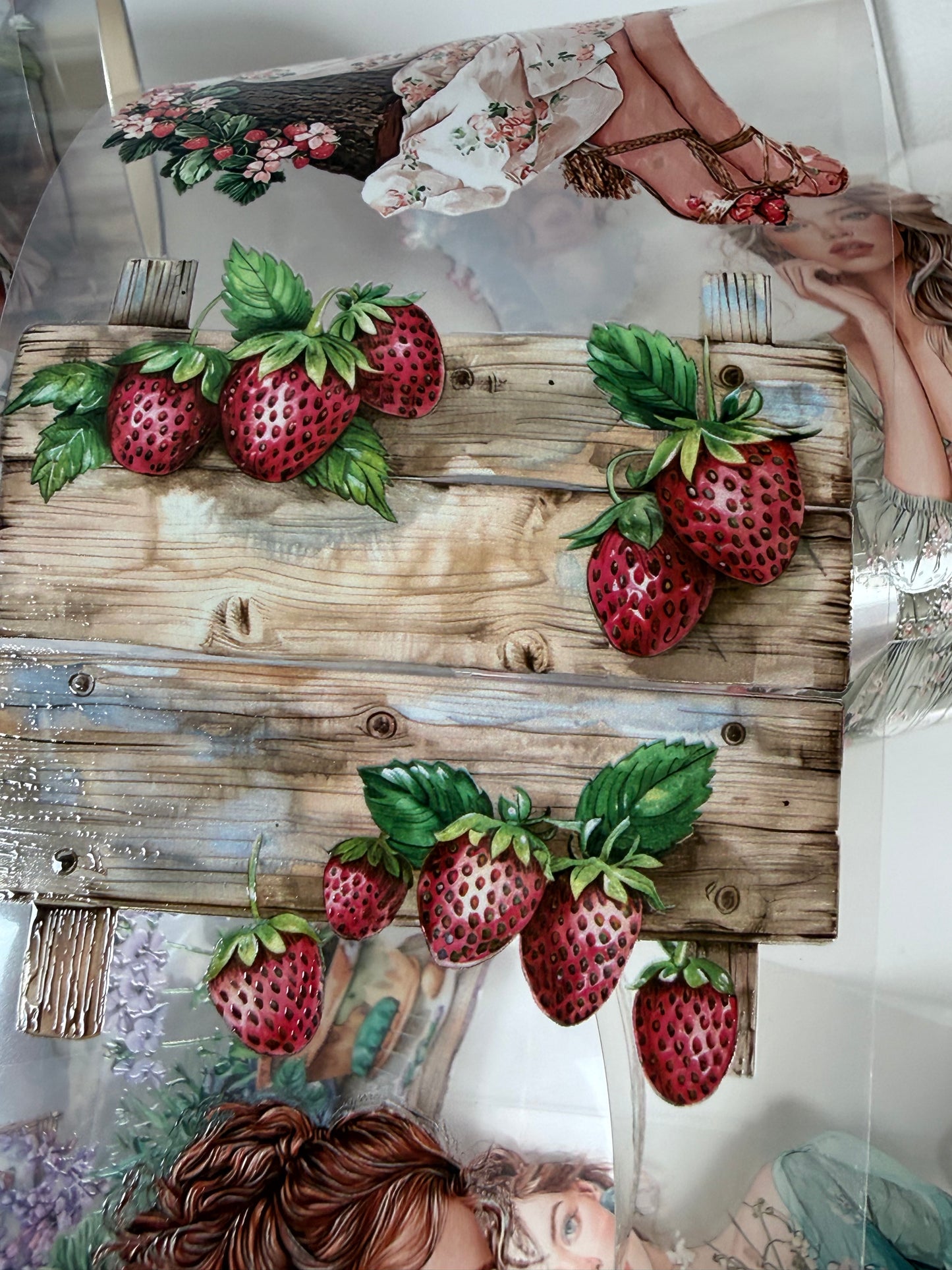 Strawberry garden and Gardening PET 3D raised tape