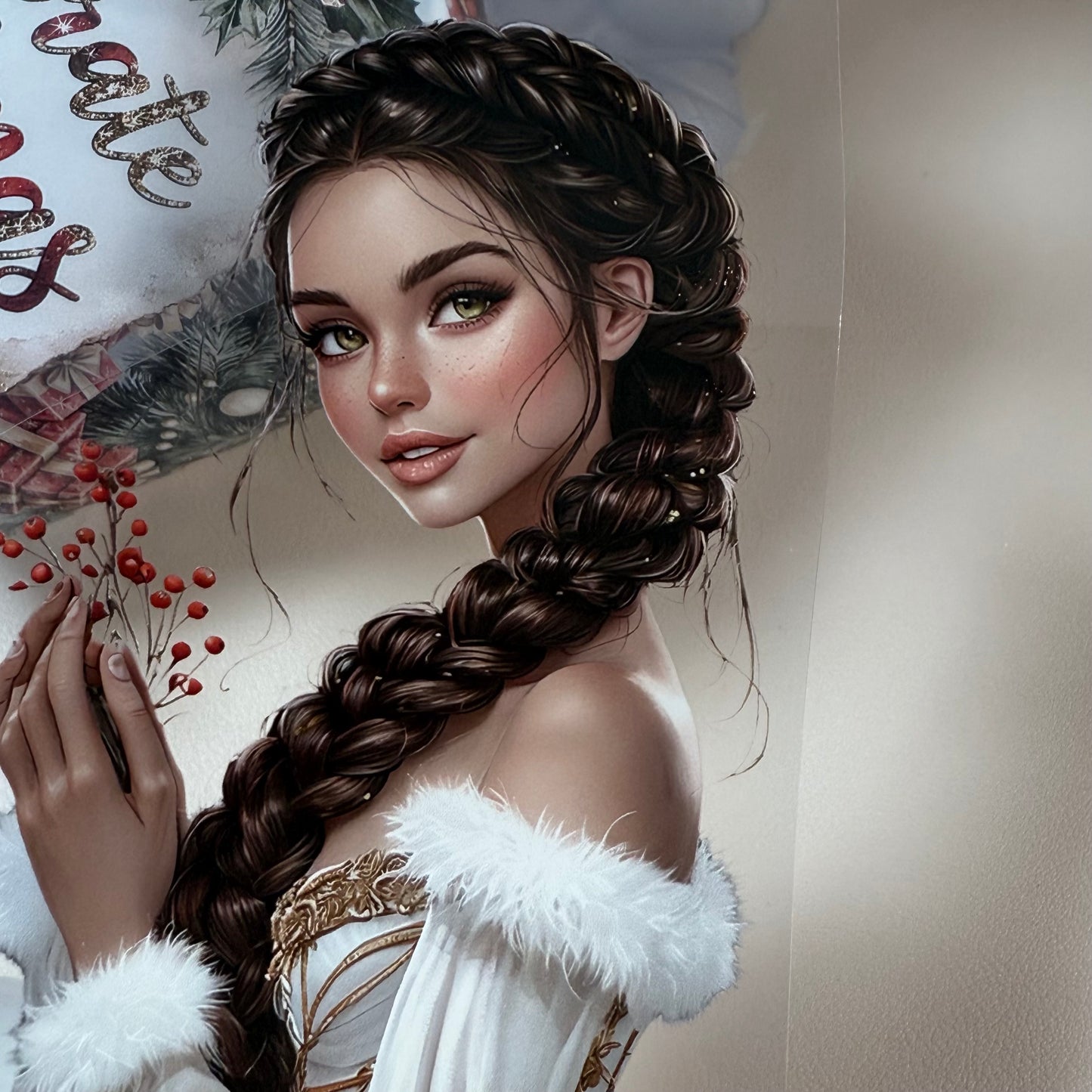 PET 3D raised Modern Christmas in the City and Festive Wonderland tape,one roll fashion, junk journal, scrapbooking,bullet journal, card making.