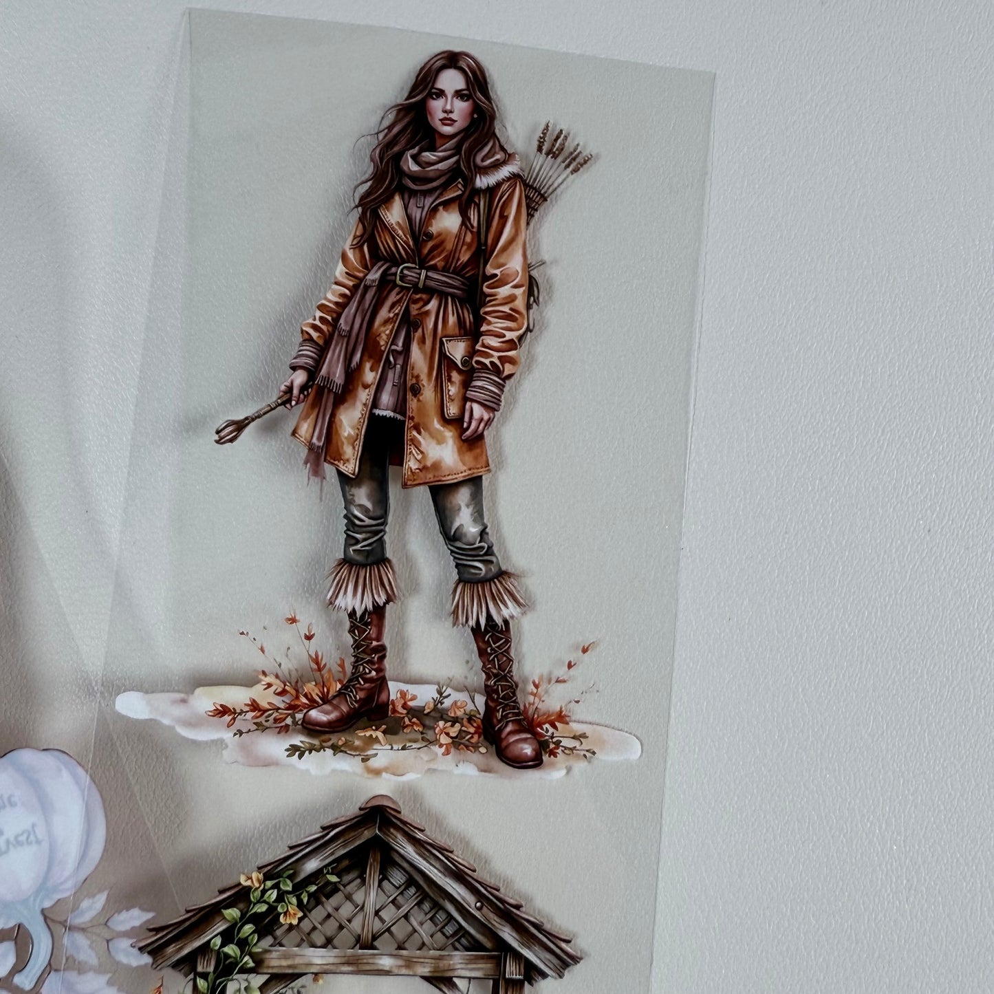 PET 3D raised Enchanted Druidic Grove and Autumn Soft Nostalgia tape,one roll fashion, junk journal, scrapbooking,bullet journal, card making.