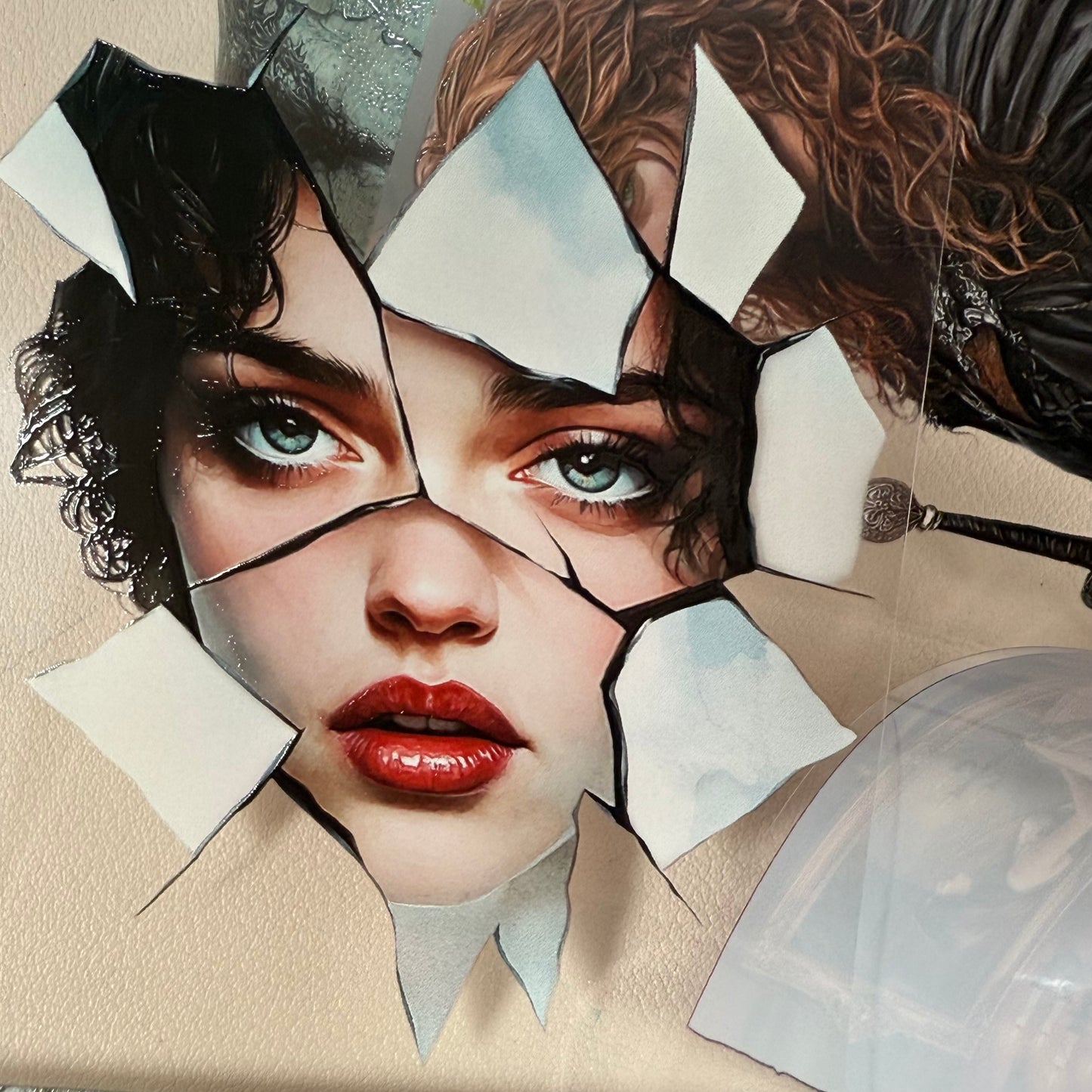 PET 3D raised Dark Society Romance and Snow White tape,one roll fashion, junk journal, scrapbooking,bullet journal, card making.