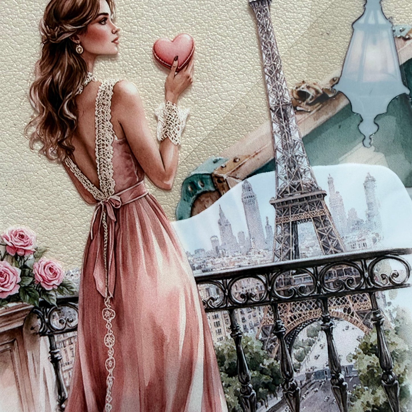 Parisian Balcony Letters and Ocean of Love Notes PET 3D raised tape,one roll fashion, junk journal, scrapbooking,bullet journal, card making.