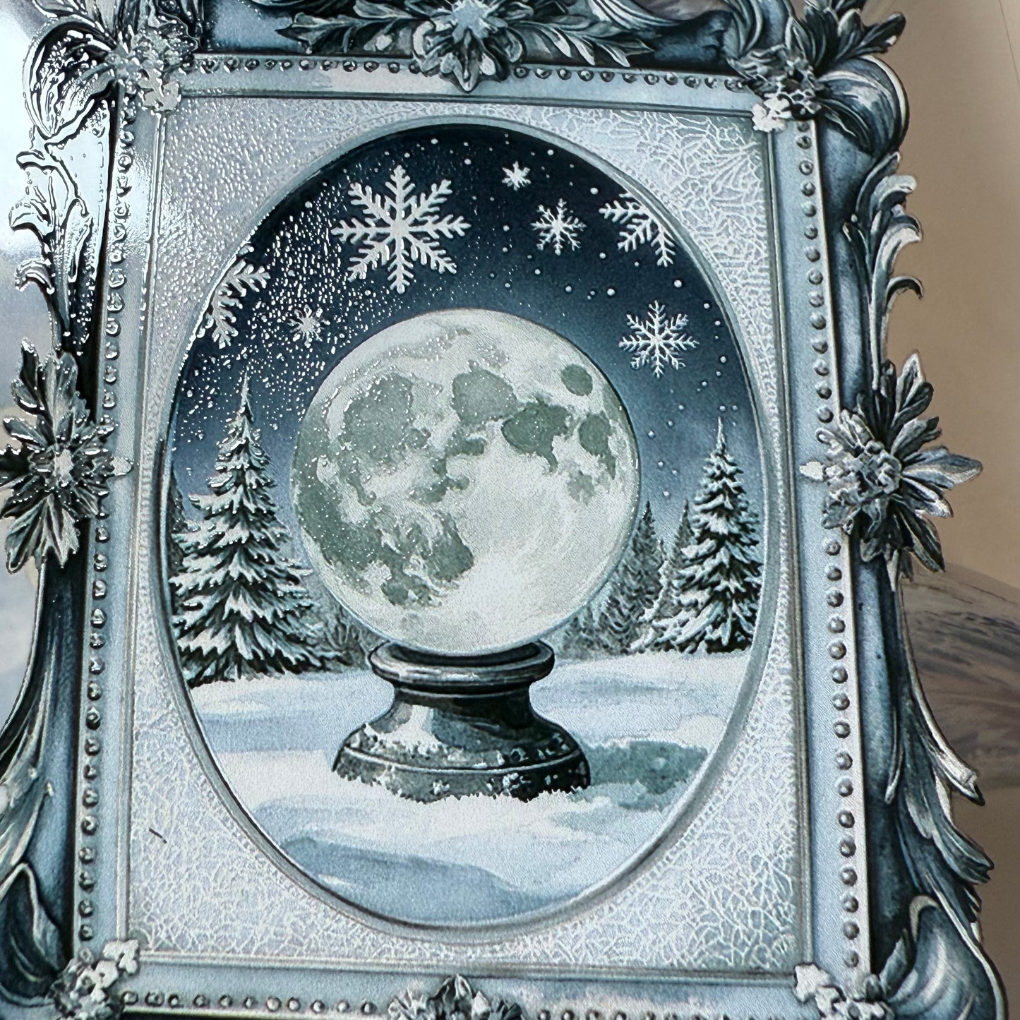 PET 3D raised Winter Oracle and Pastel Christmas tape,one roll fashion, junk journal, scrapbooking,bullet journal, card making.