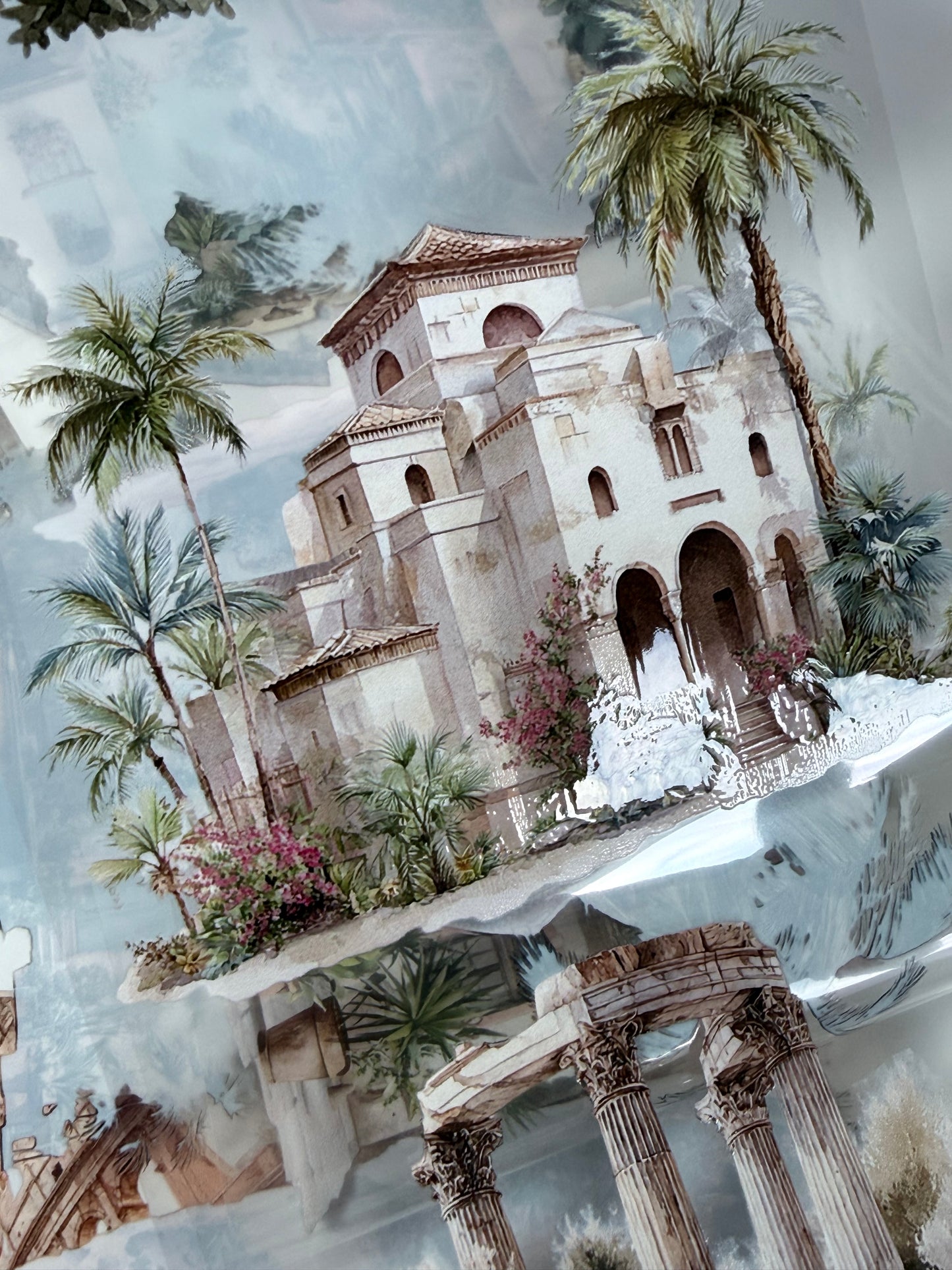 PET 3D raised Travelling Landscape tape