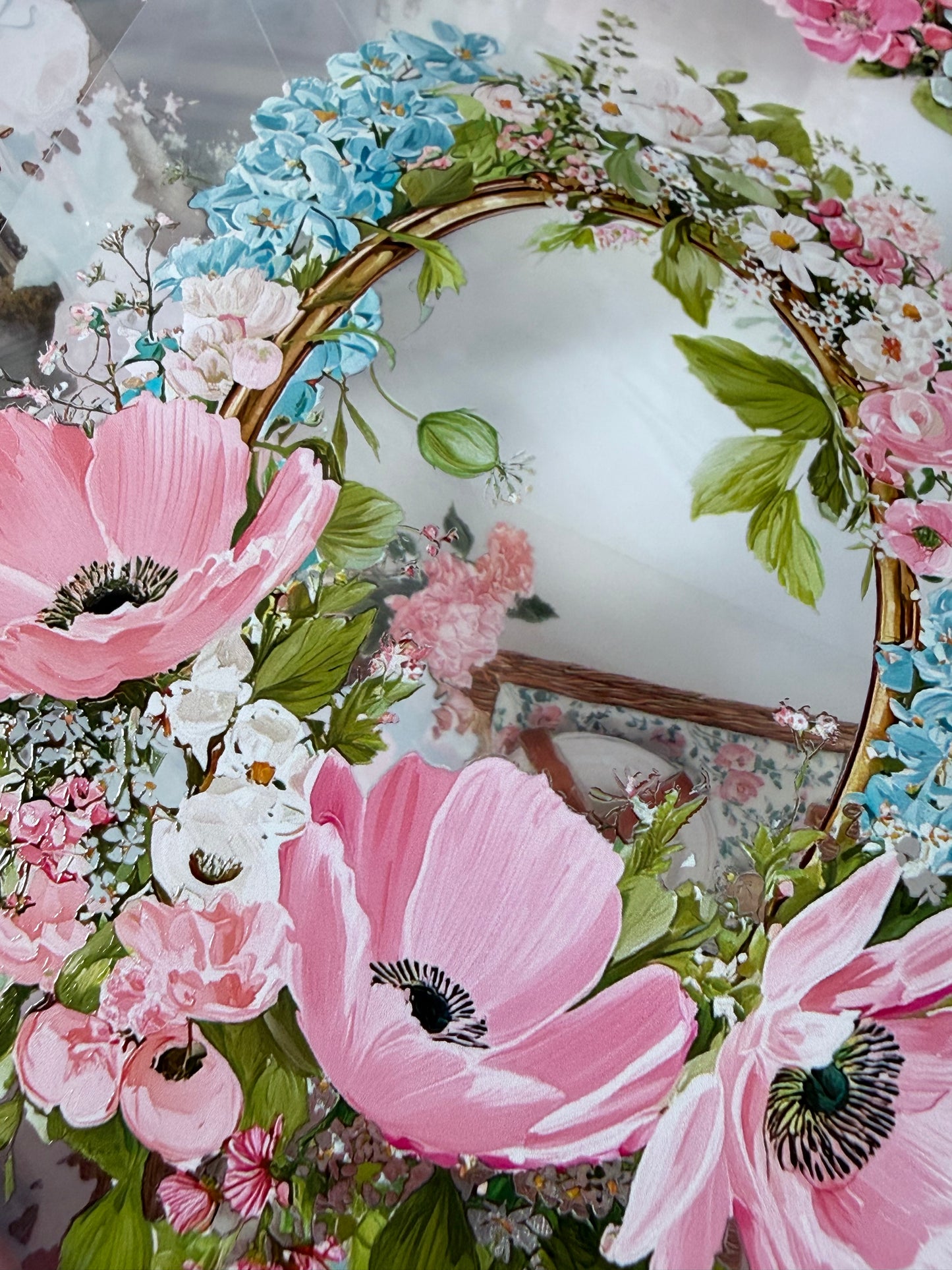 PET 3D raised Spring Landscape 7 tape,one roll fashion, junk journal, scrapbooking,bullet journal, card making.