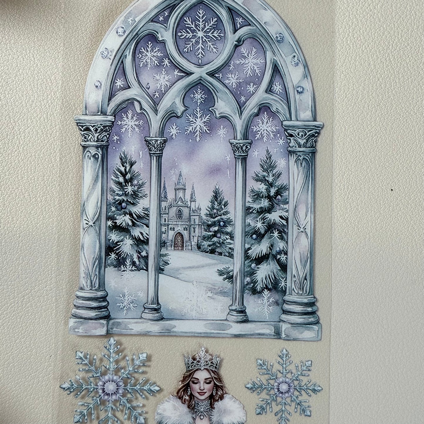 PET 3D raised Magical Apothecary in Winter and Winter Fairytale tape,one roll fashion, junk journal, scrapbooking,bullet journal, card making.