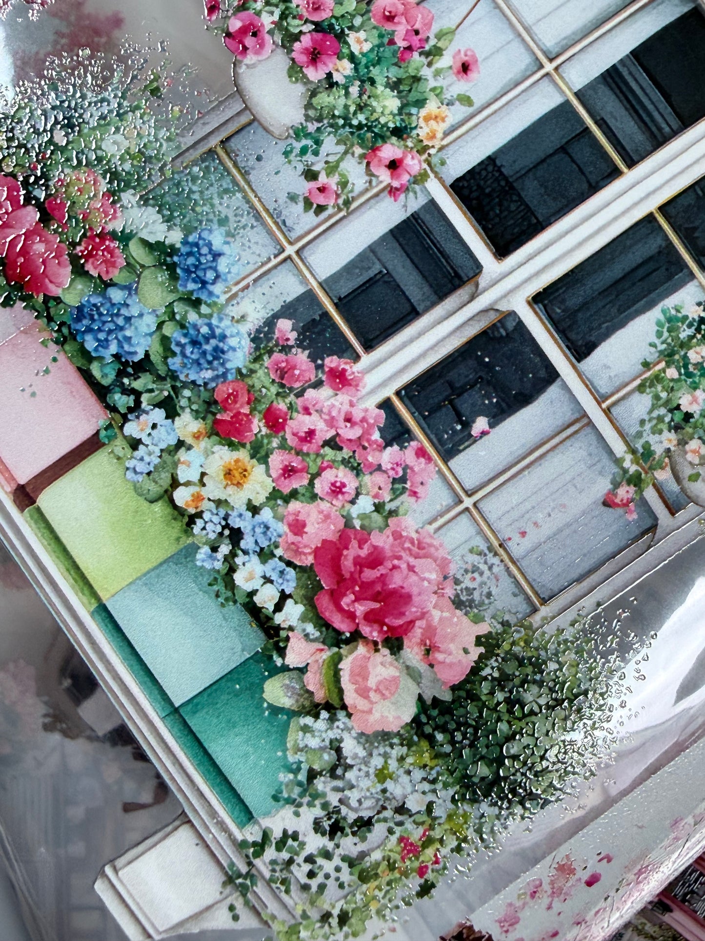 PET 3D raised Summer/Spring in the city Landscape tape