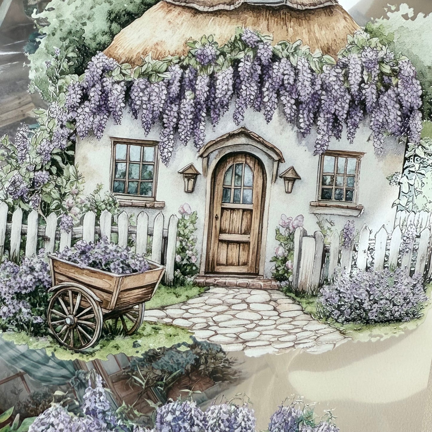 PET 3D raised Spring-Winter Landscape tape,one roll fashion, junk journal, scrapbooking,bullet journal, card making.