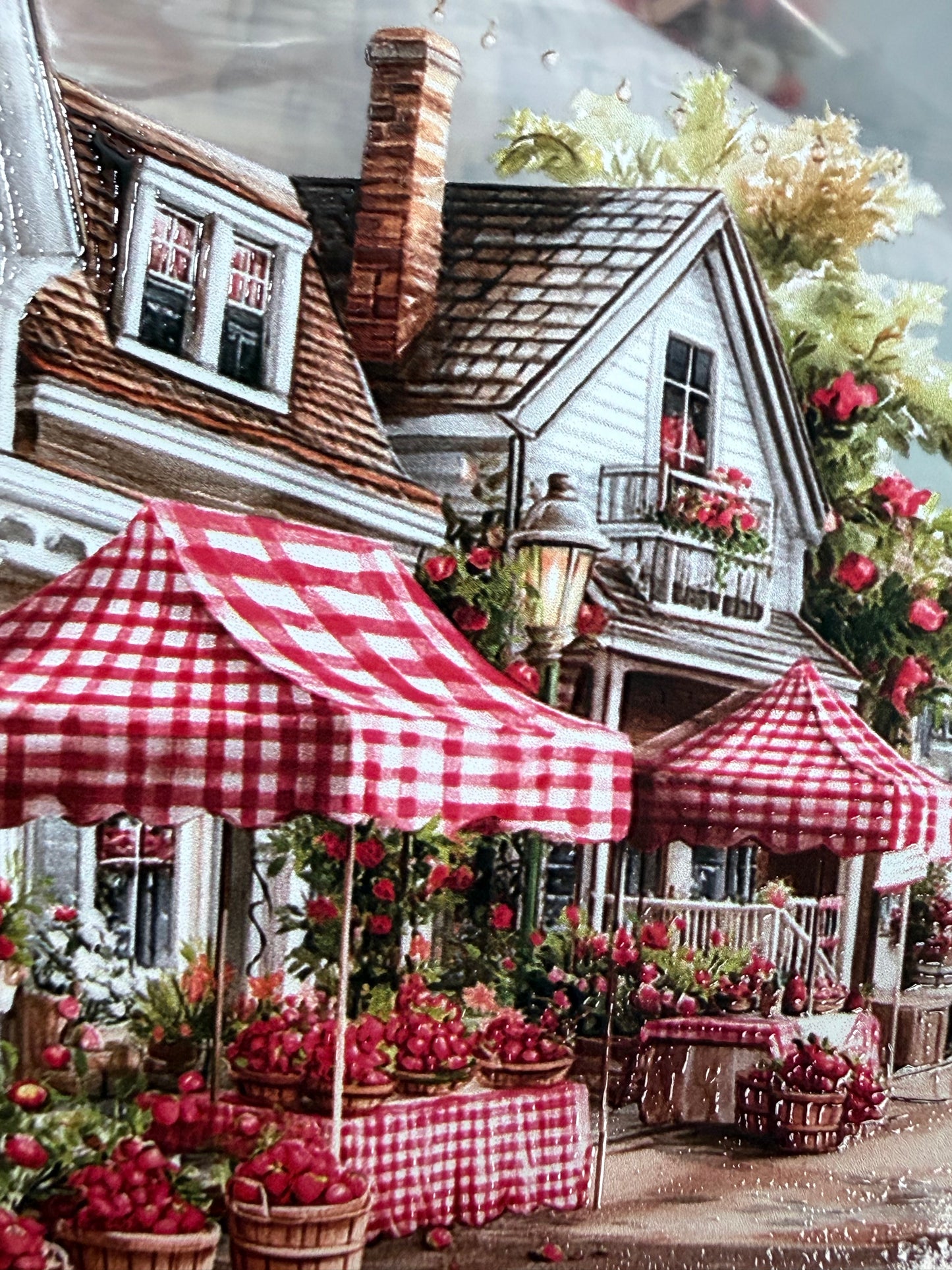 PET 3D raised Strawberry farm Landscape tape