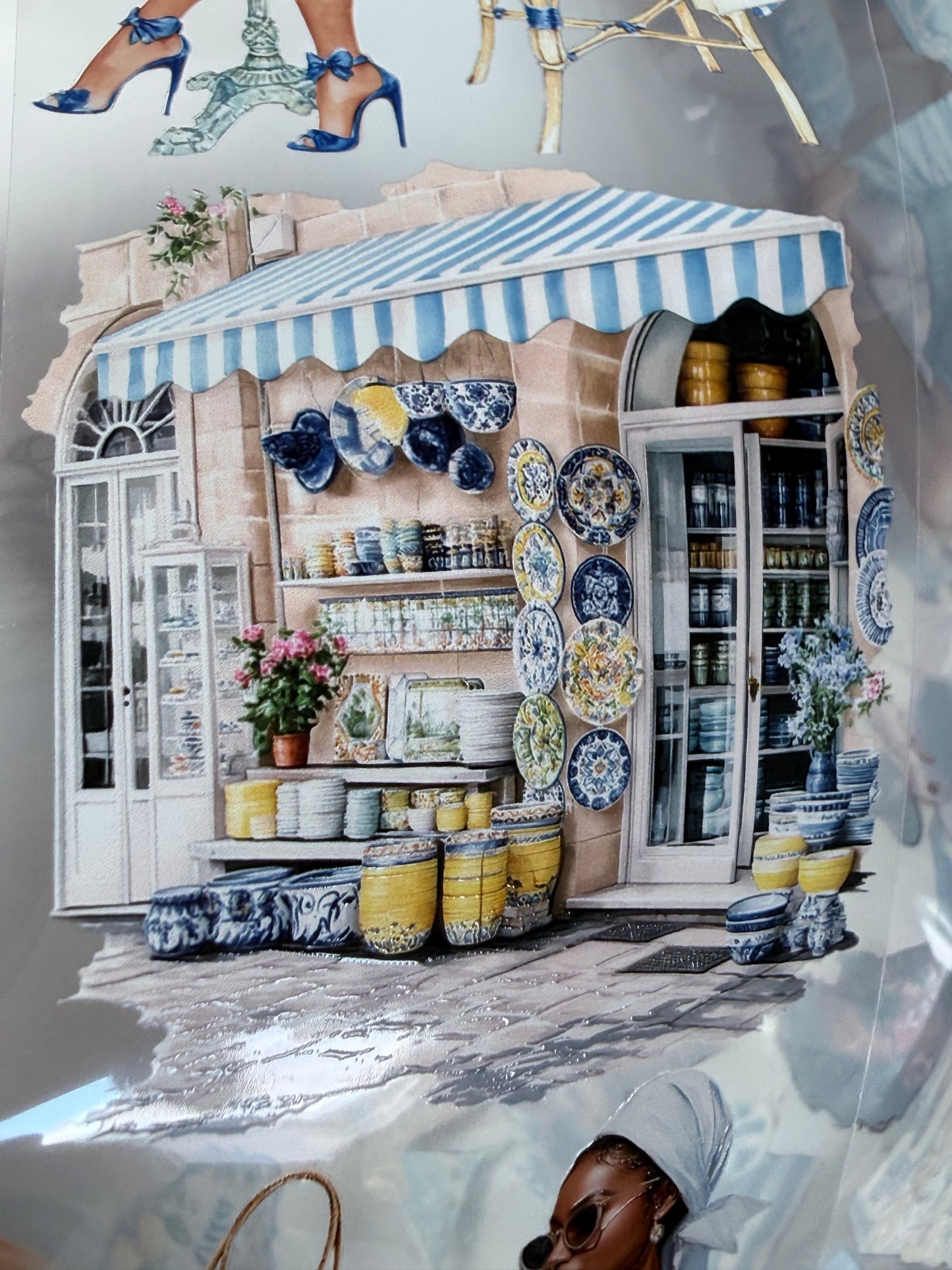 Amalfi Coast and Western Beach PET 3D raised tape