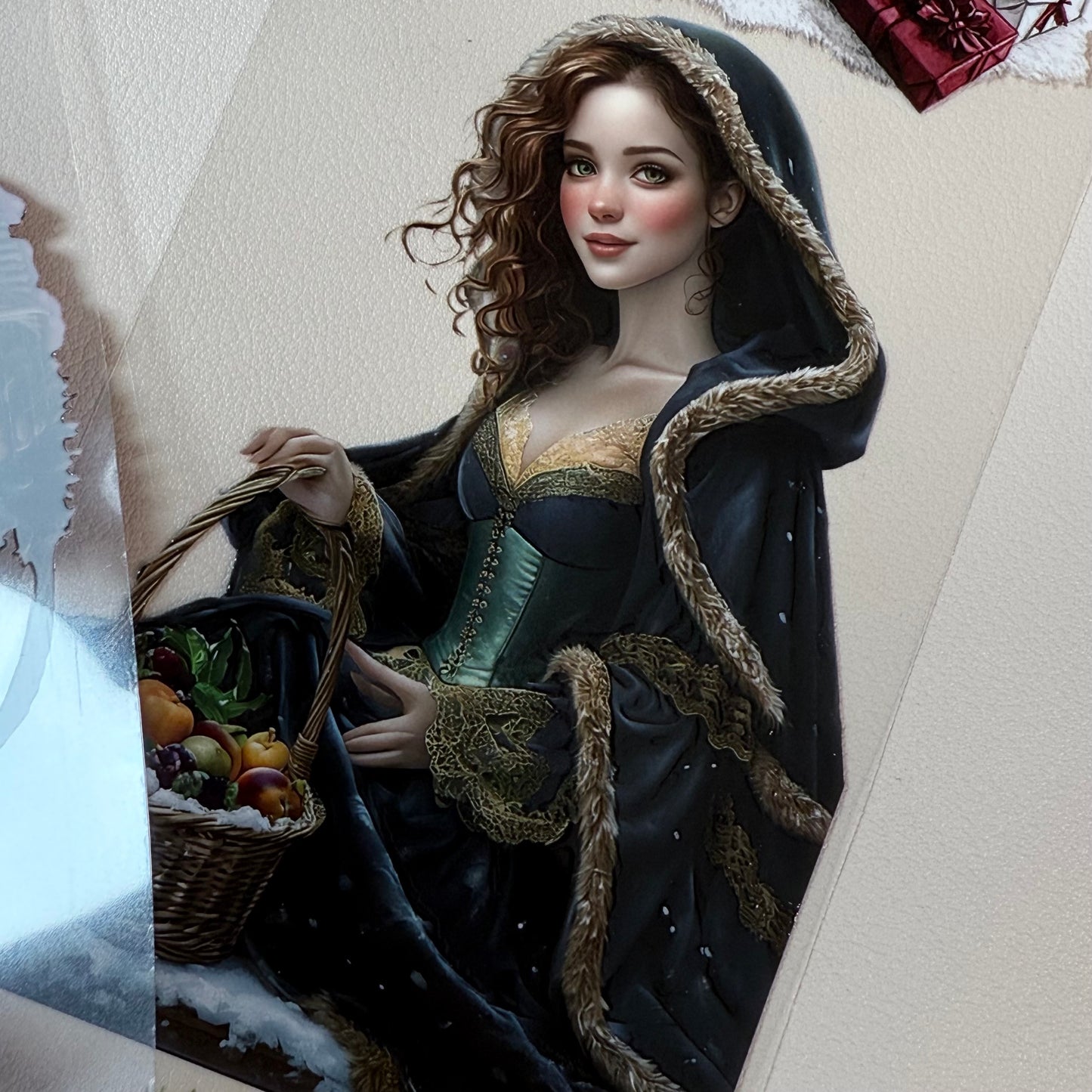 PET 3D raised Winter mood tape,one roll fashion, junk journal, scrapbooking,bullet journal, card making.