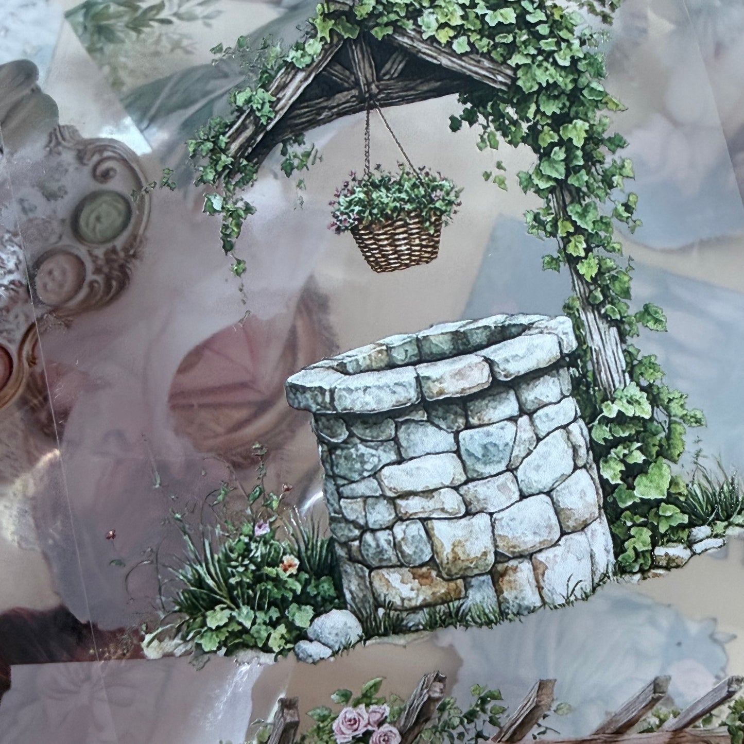 Spring Garden and Unsent Letters PET 3D raised tape,one roll fashion, junk journal, scrapbooking,bullet journal, card making.