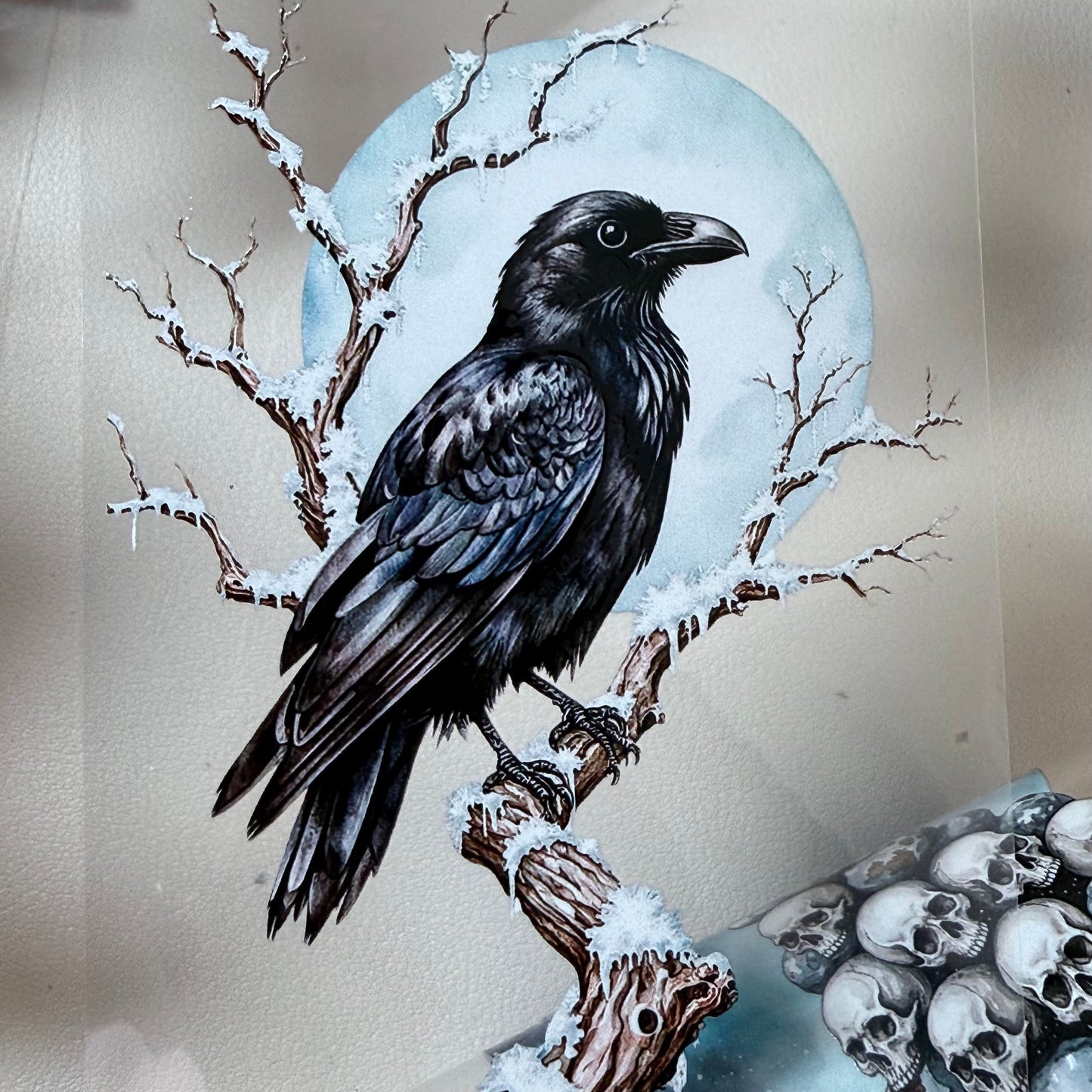 Opaline Winter Witch and Winterwood Witch PET 3D raised tape,one roll fashion, junk journal, scrapbooking,bullet journal, card making.