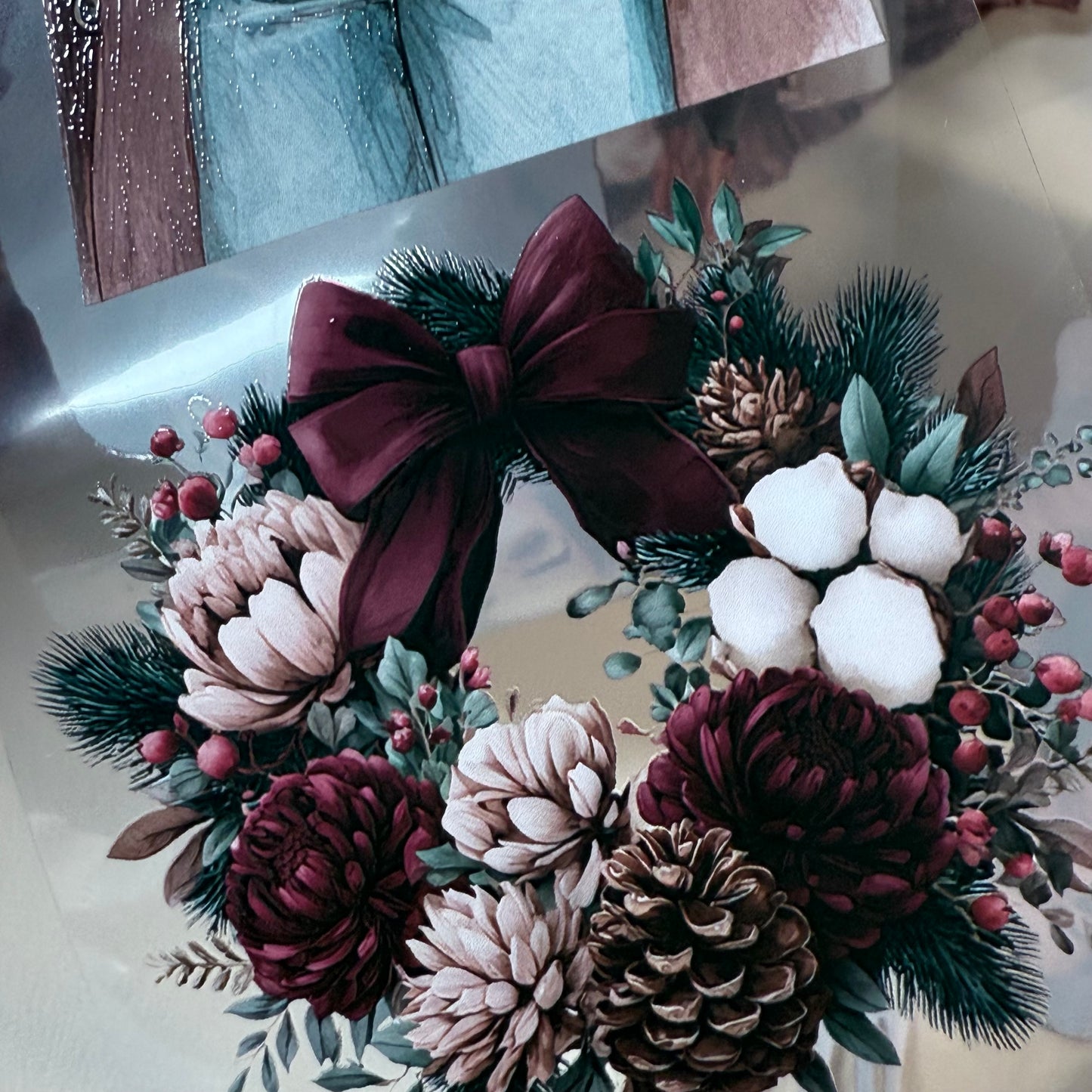 PET 3D raised Winter Hygge and Christmas Cottage tape,one roll fashion, junk journal, scrapbooking,bullet journal, card making.