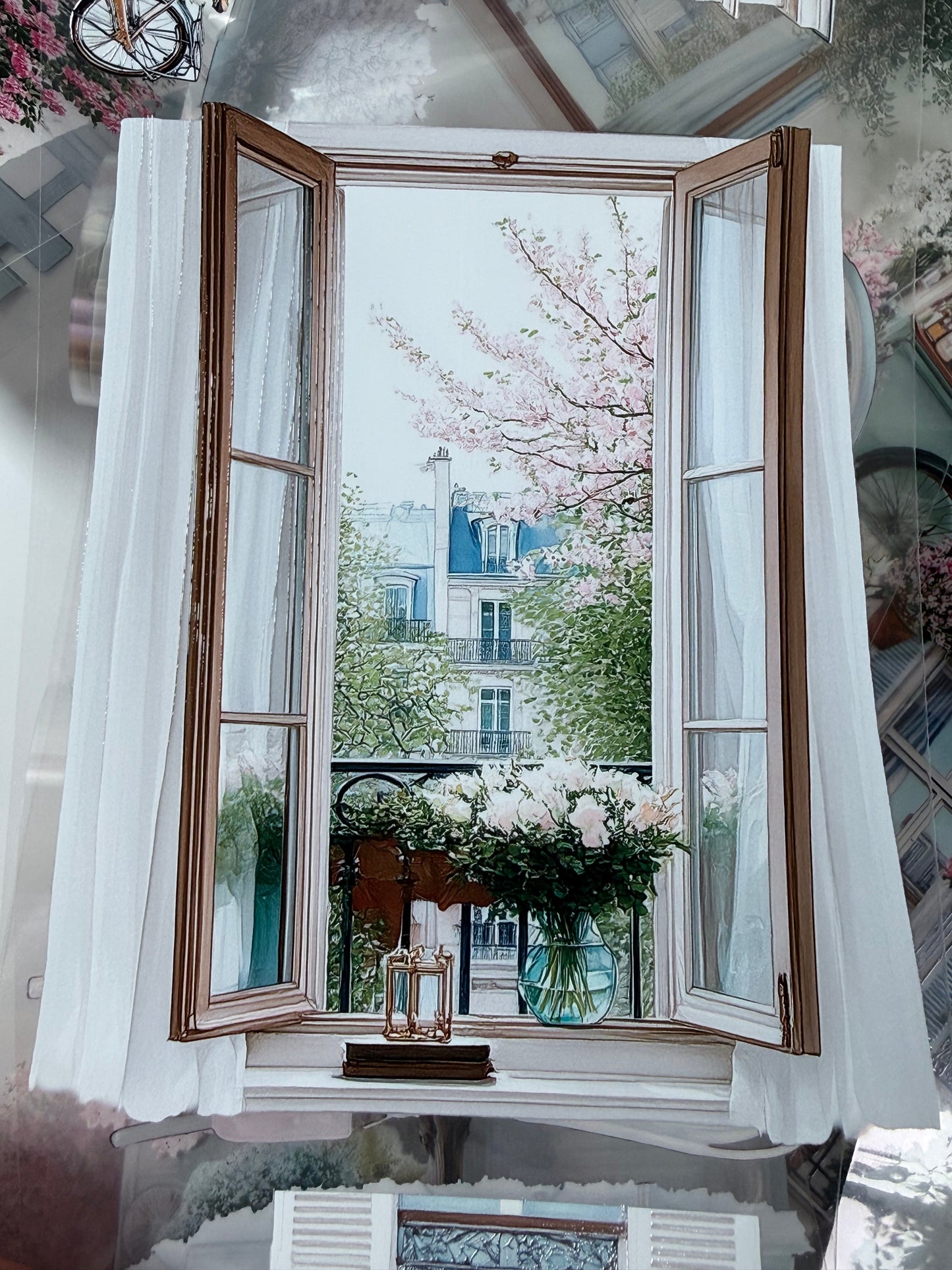 PET 3D raised Romantic Landscape tape