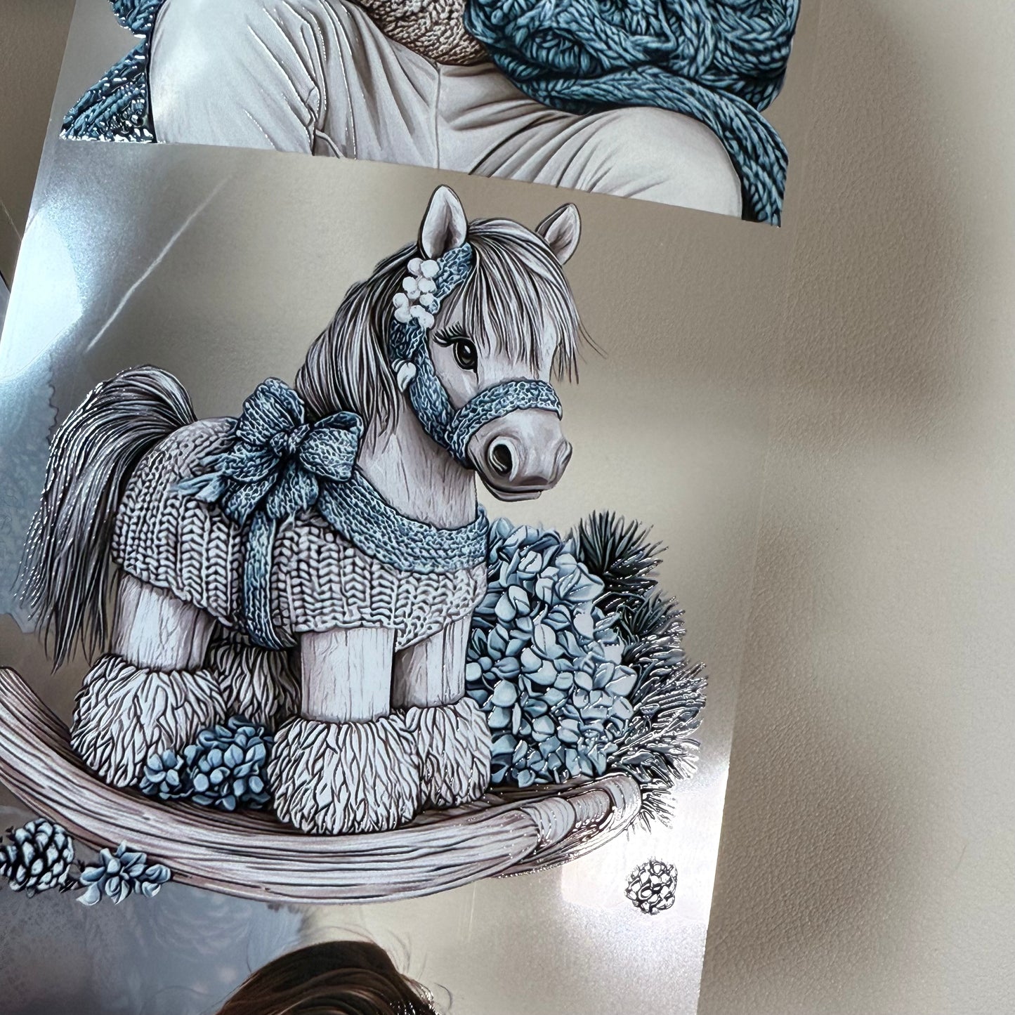 PET 3D raised Pink Winter and Winter Wishes tape,one roll fashion, junk journal, scrapbooking,bullet journal, card making.