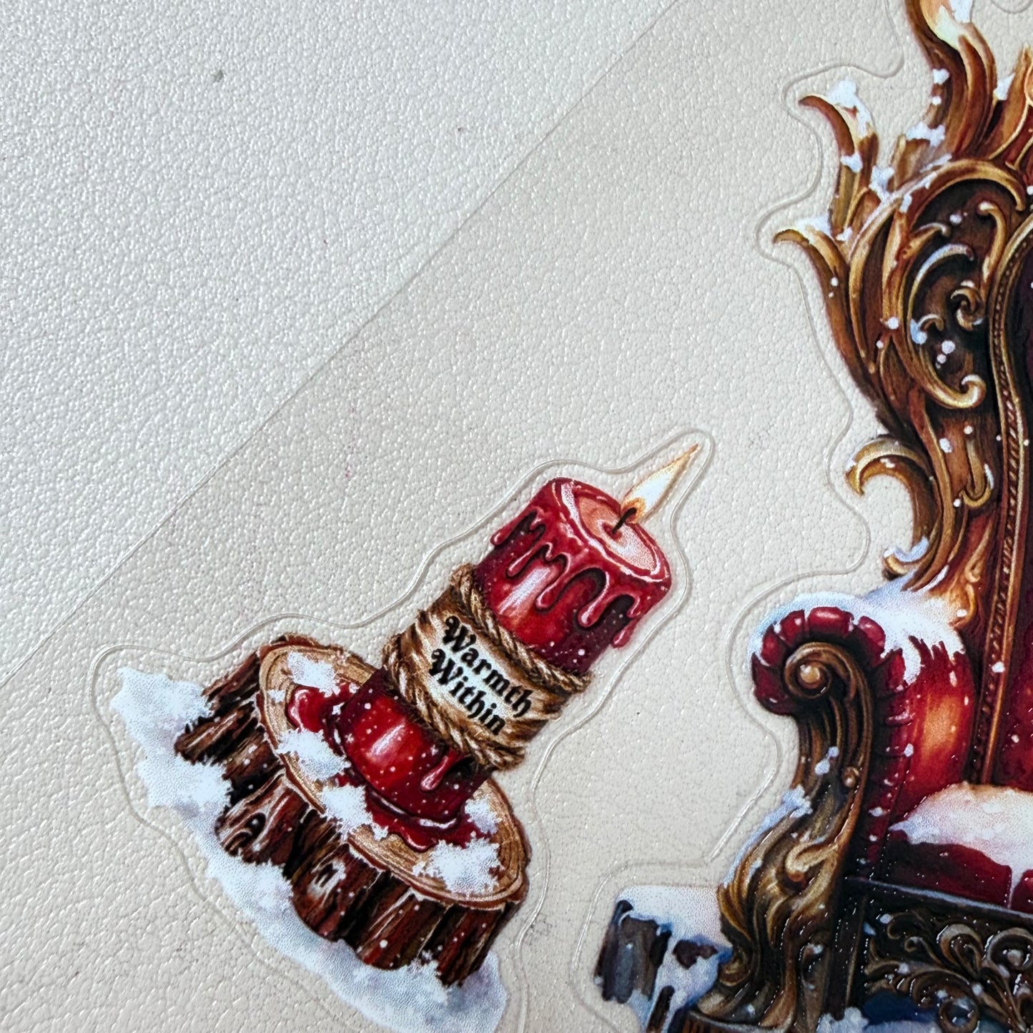 KISSCUT Emberheart Winter Dragons and Diamond Winter Witch PET 3D raised tape,one roll fashion, junk journal, scrapbooking,bullet journal, card making.