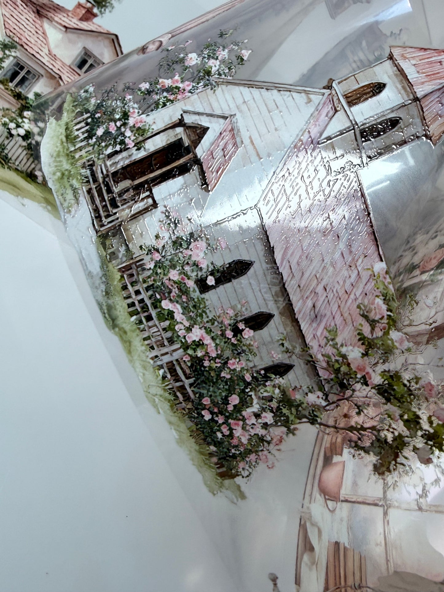 PET 3D raised Spring Landscape 6 tape,one roll fashion, junk journal, scrapbooking,bullet journal, card making.