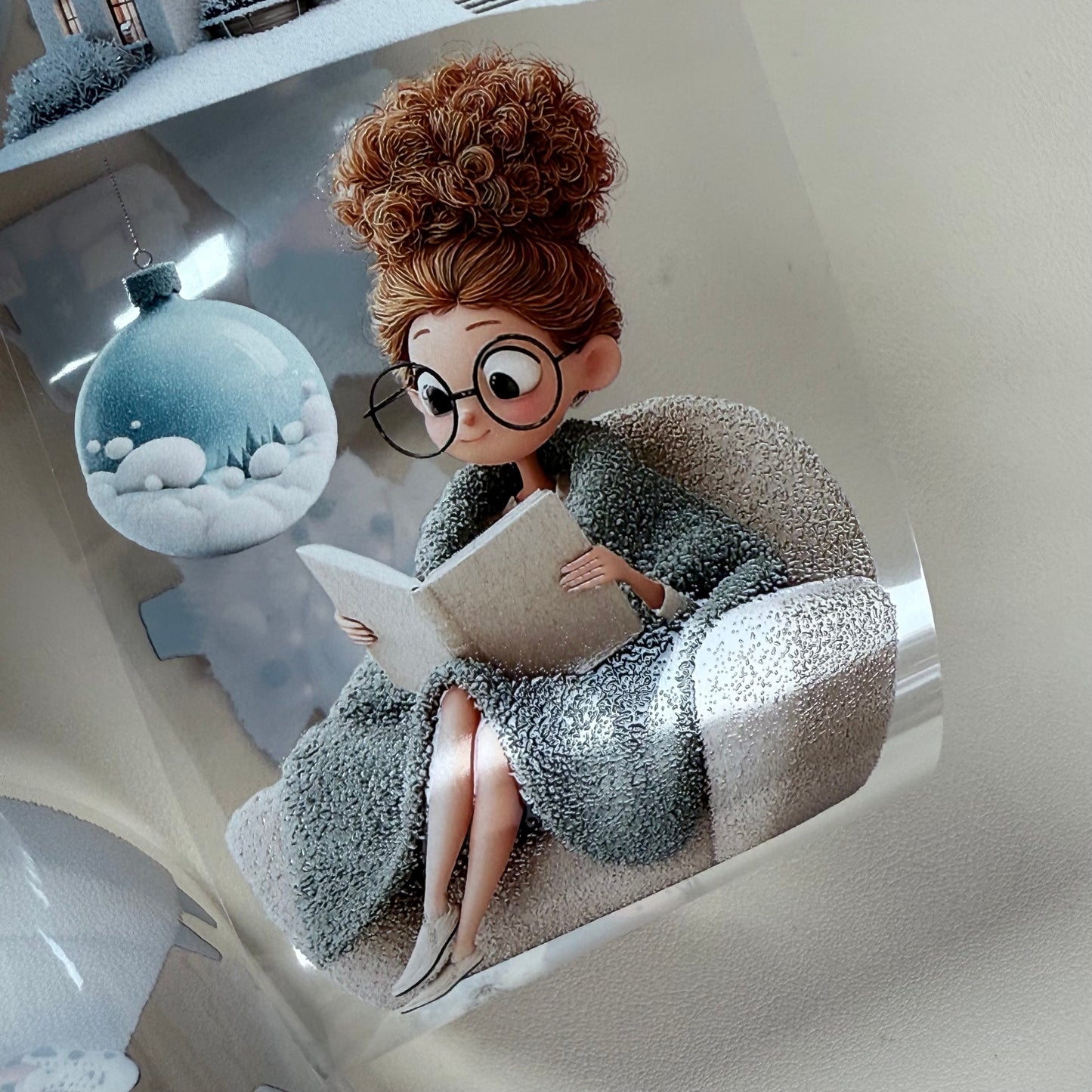 PET 3D raised Cozy Winter and Whimsical Fluffy Coffee tape,one roll fashion, junk journal, scrapbooking,bullet journal, card making.