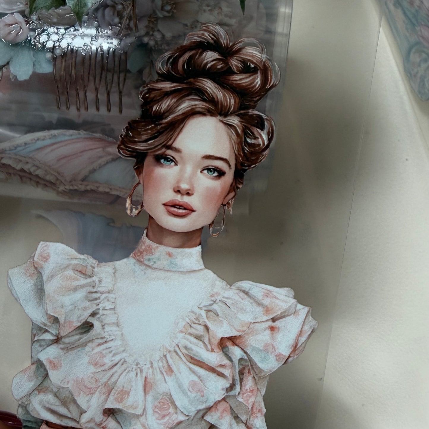 Pastel Coquette and Wildwood Reverie PET 3D raised tape,one roll fashion, junk journal, scrapbooking,bullet journal, card making.